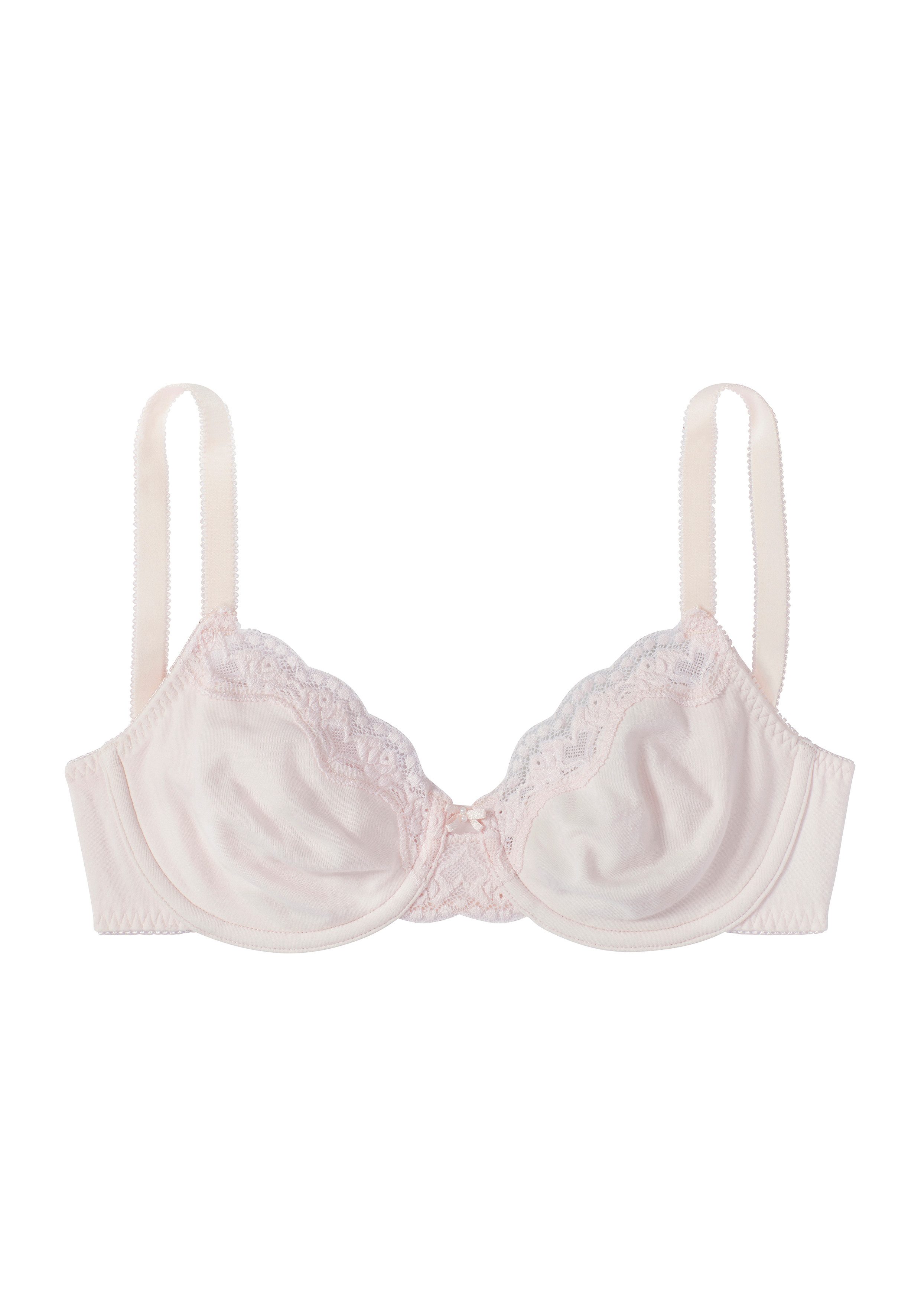 Petite fleur Beugel-bh met fijne jacquard-kant (2-delig, Set van 2)