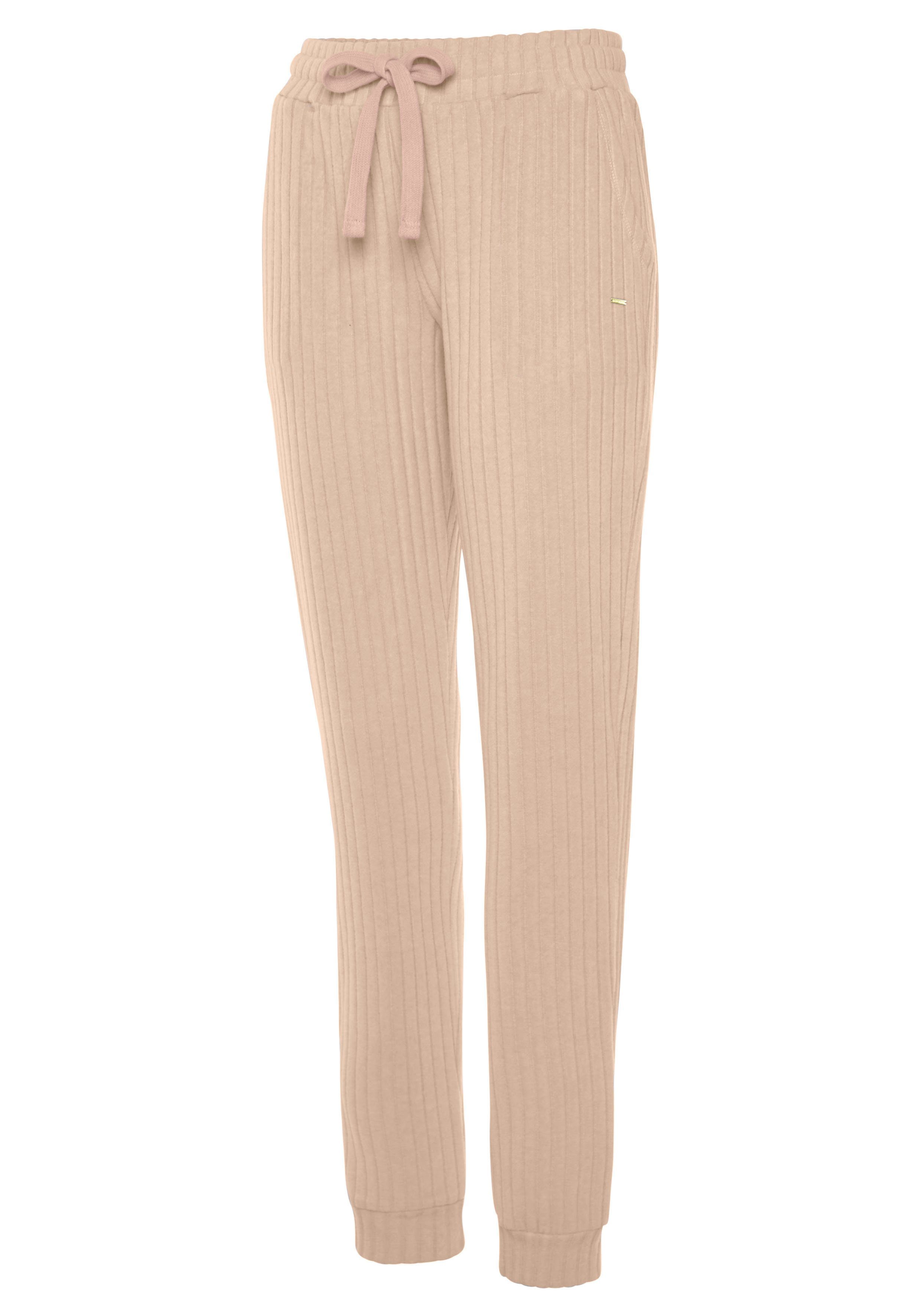 Lascana Homewearbroek -Loungebroek Lounge-/brei broek met praktische zakken, loungewear