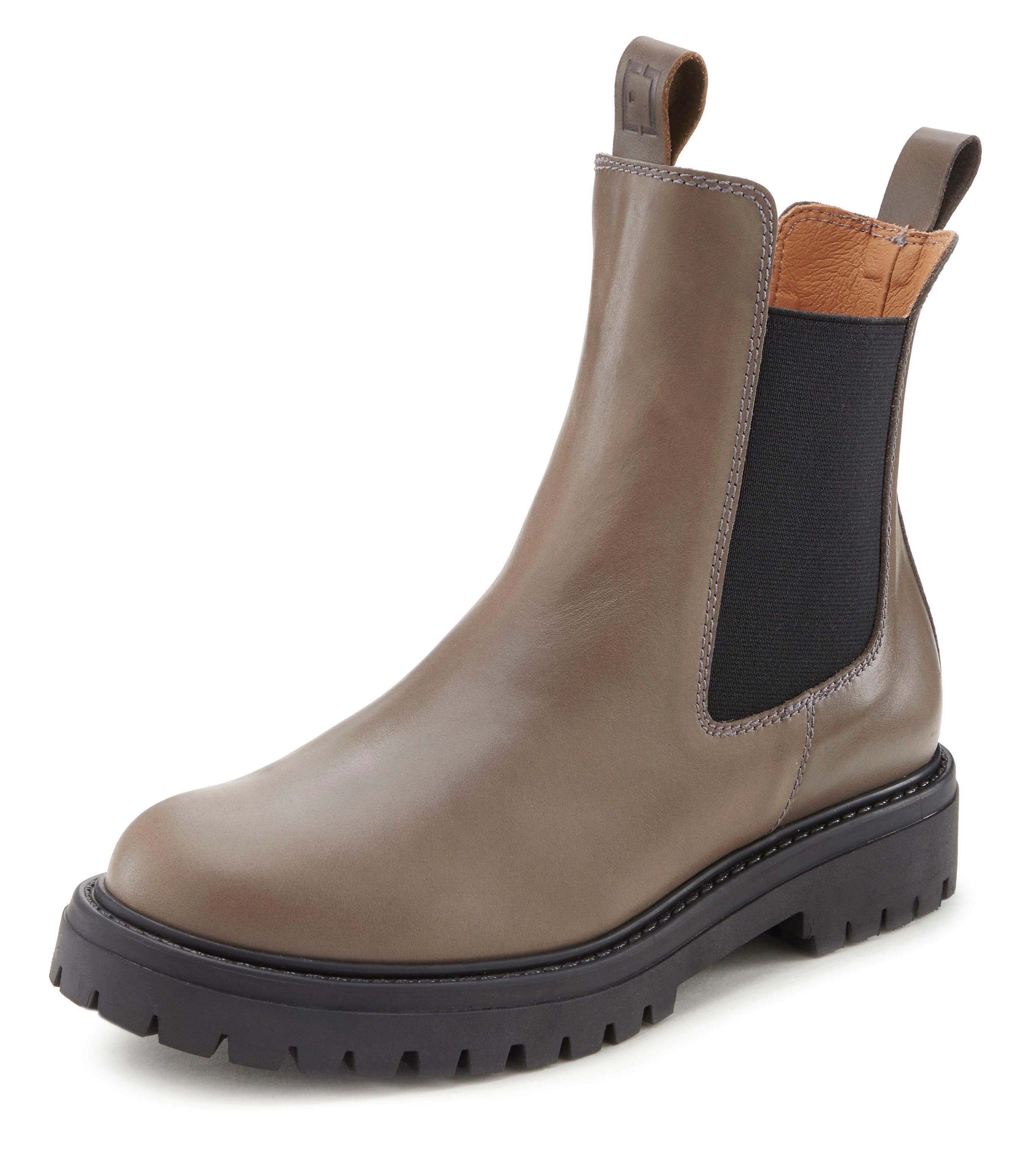 Elbsand Laarsjes Chelsea laarzen, instaplaarzen, bikerboots van leer