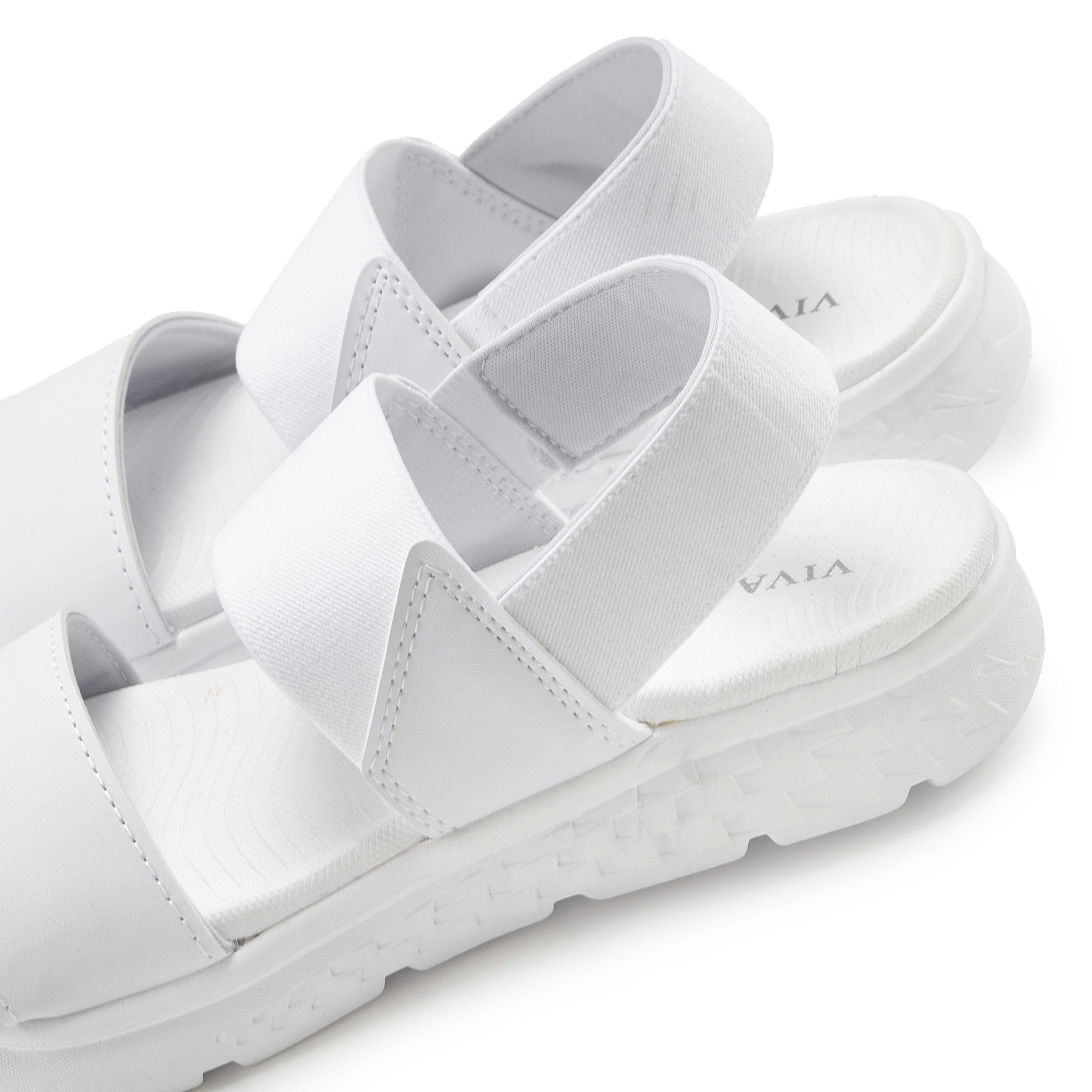 Vivance Sandalen Zomerschoen Sandalette, zomerschoen met lichte zool & elastische banden VEGAN