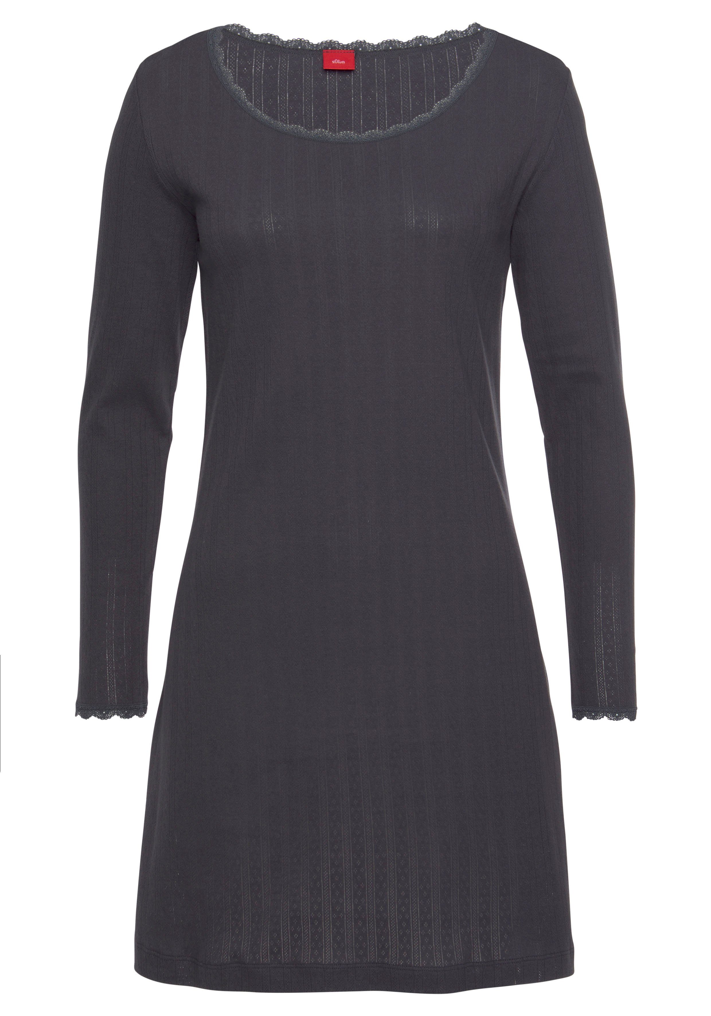 s.Oliver RED LABEL Beachwear Nachthemd in ajourbreisel