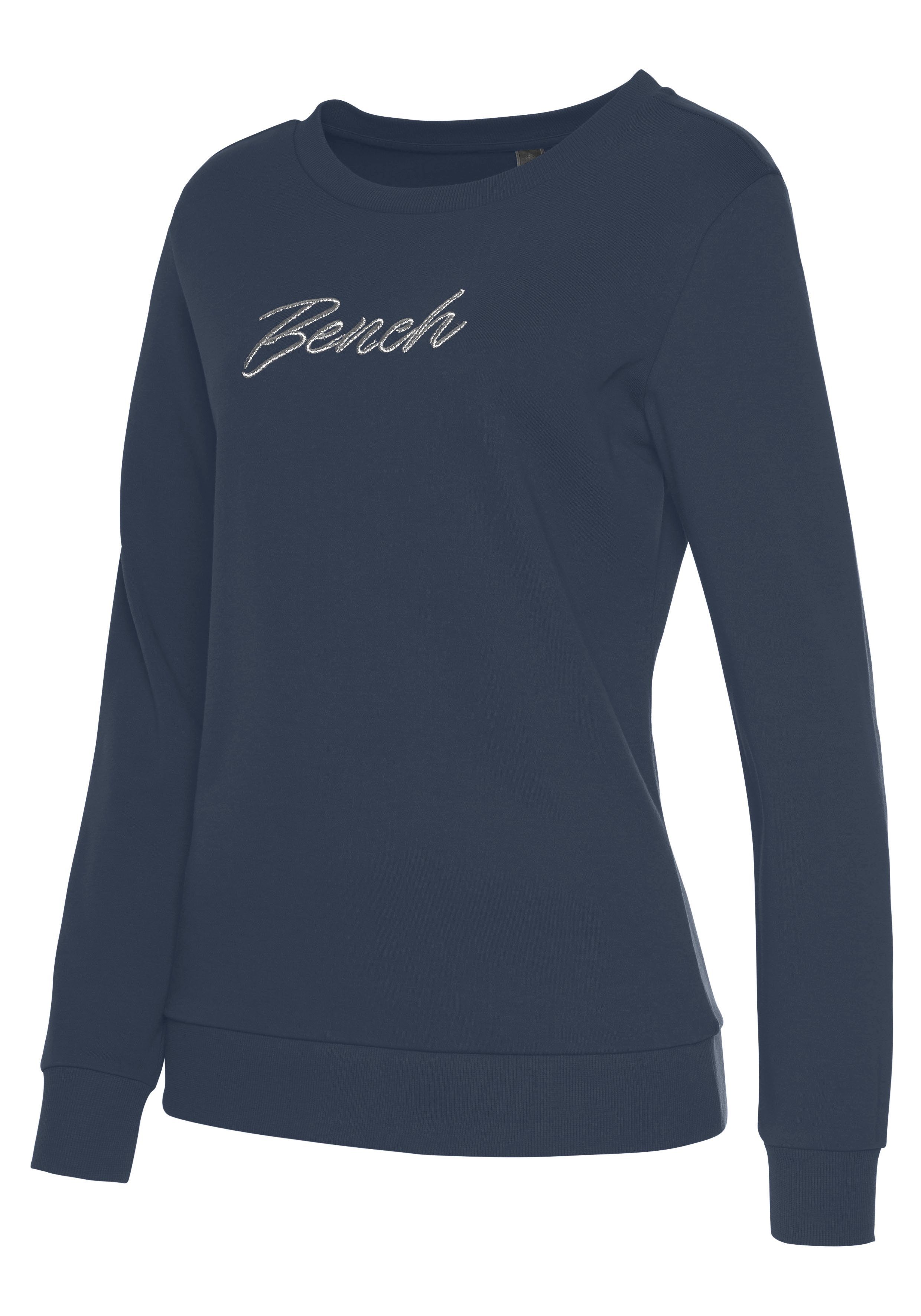 Bench. Loungewear Sweatshirt met glanzende logo-borduurwerk, loungewear, loungepak