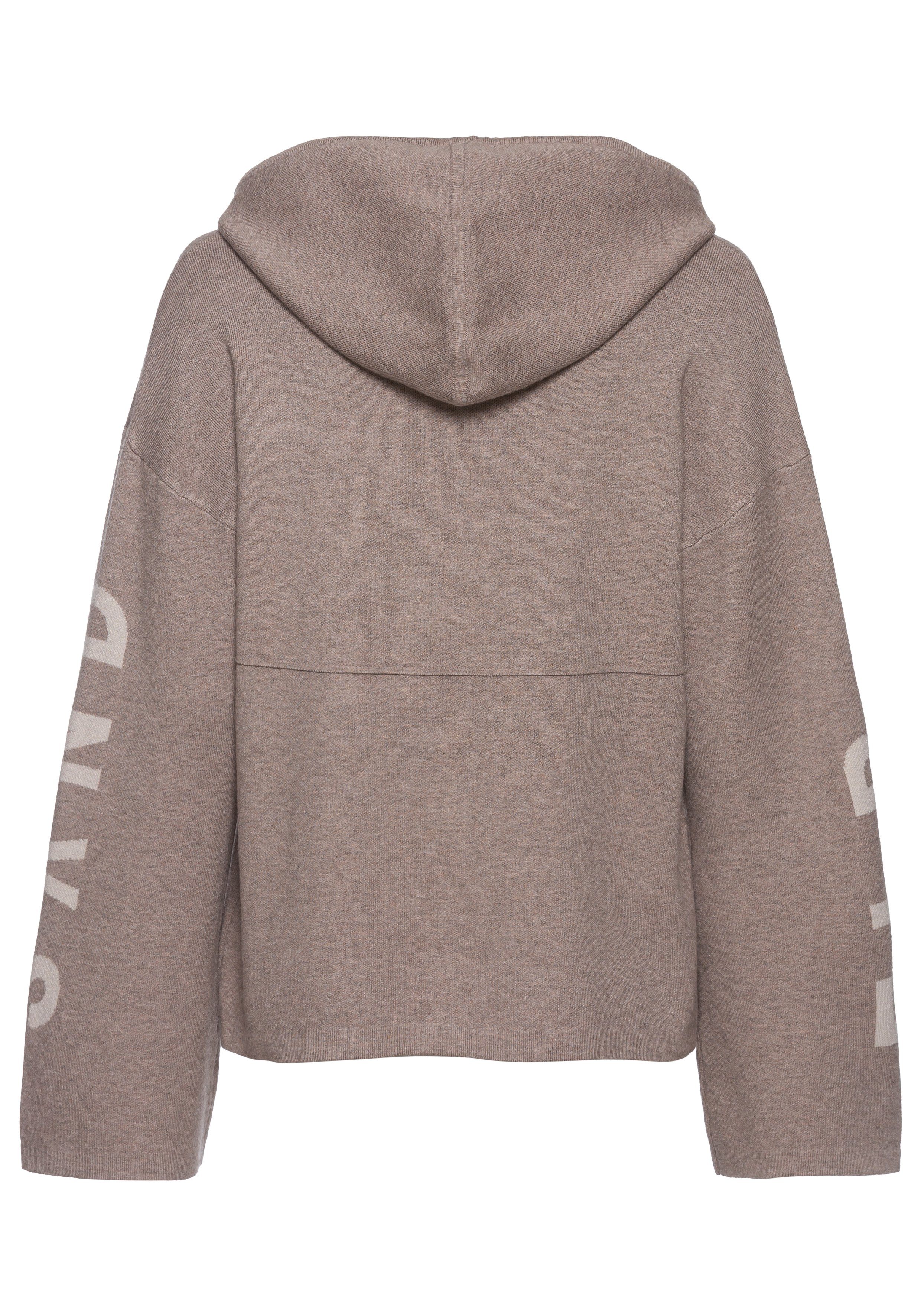 Elbsand Hoodie Gebreide trui met ingebreid logo, loungewear