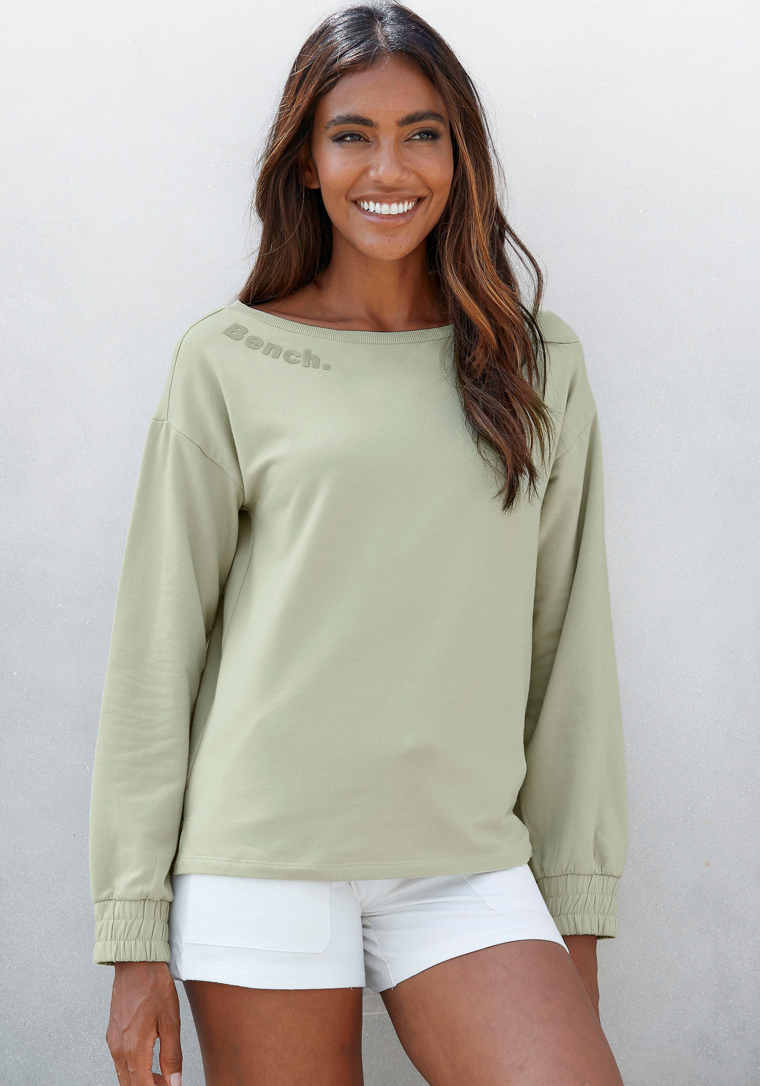 Bench. Loungewear Sweatshirt met gerimpelde mouwmanchetten, loungepak