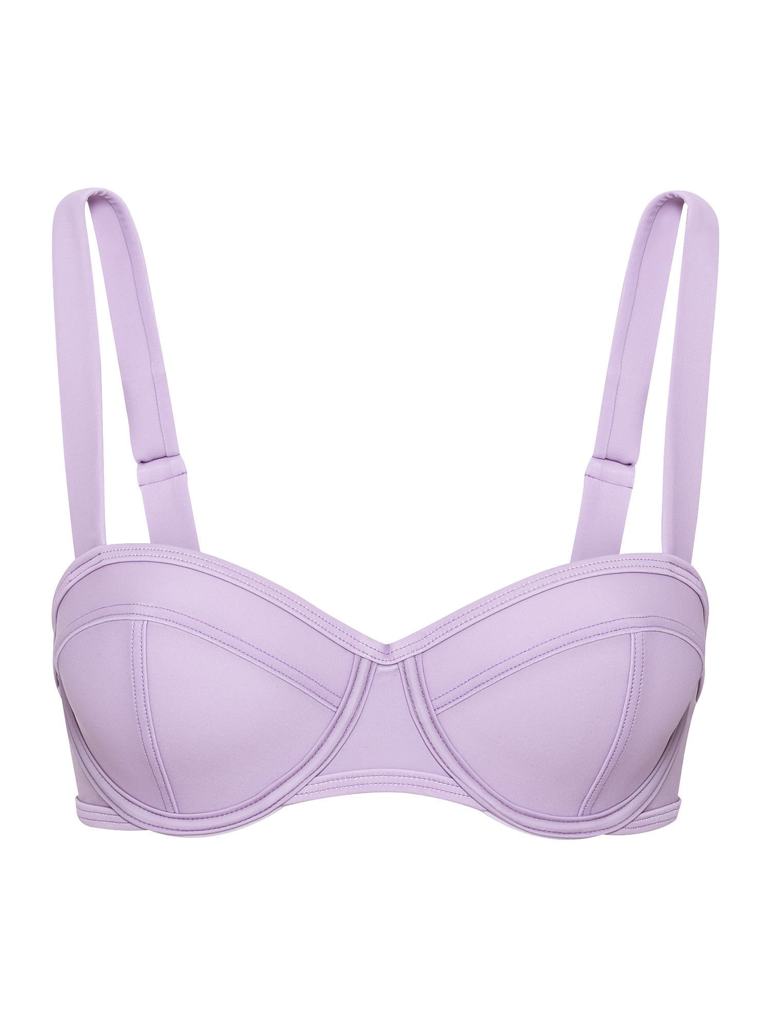 LSCN by LASCANA Bikinitop met beugels GINA met decoratieve stiksels beugel bikini's maat C C paars