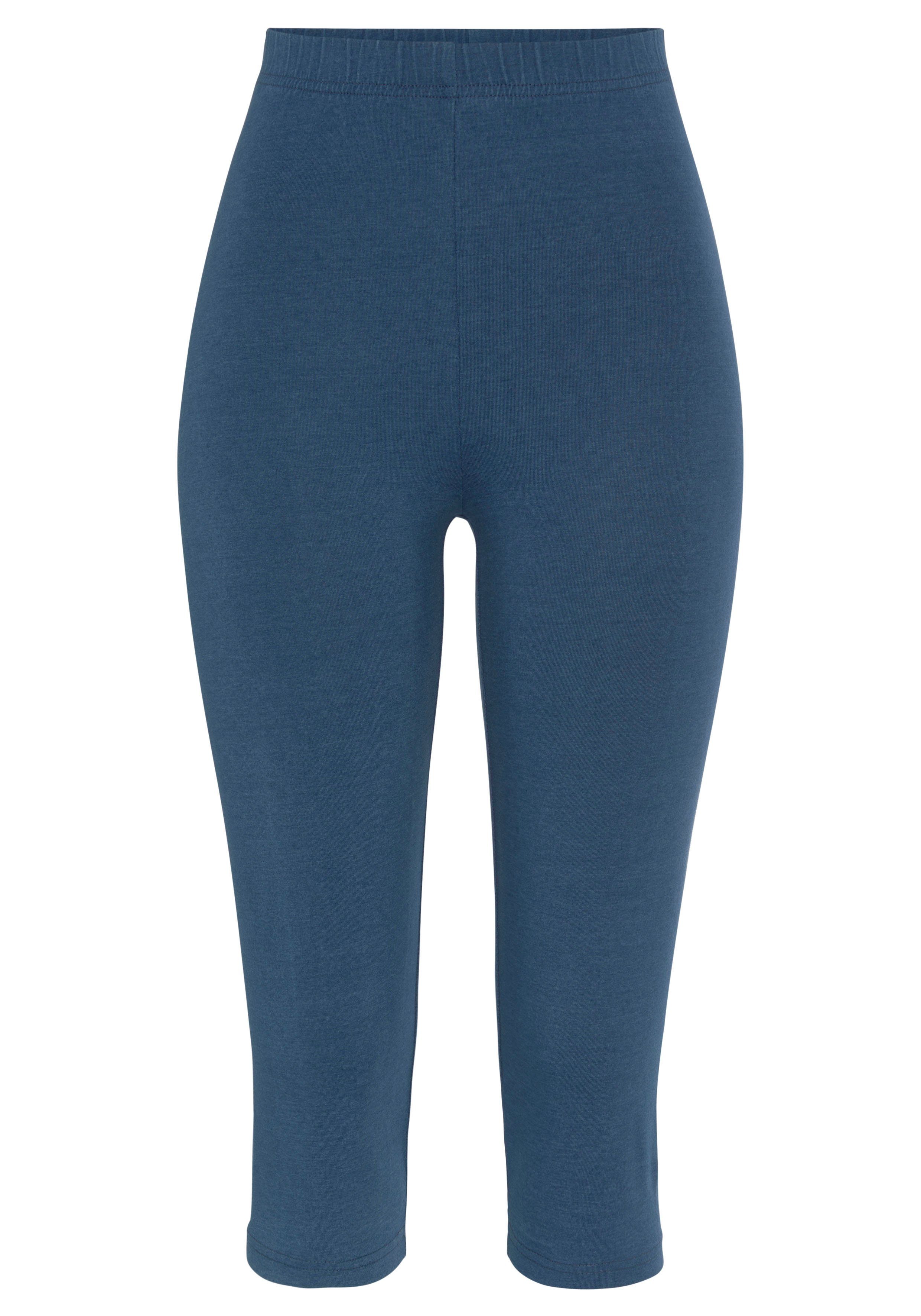 vivance active Caprilegging met rubberen tailleband, loungewear (Set van 2)