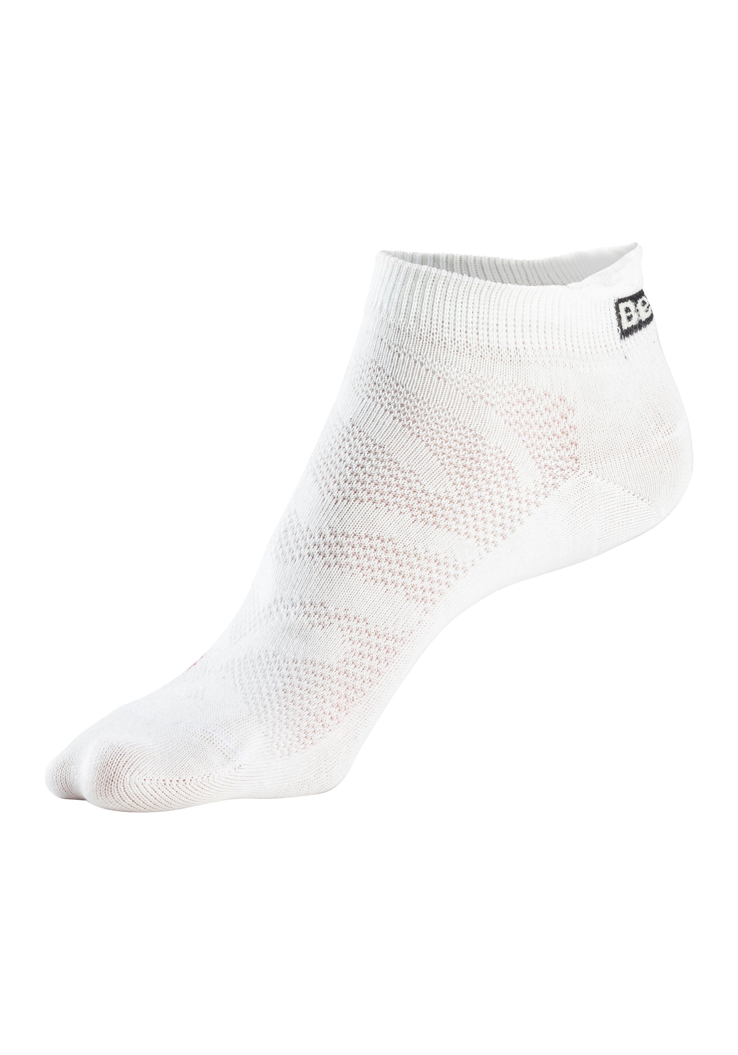 Bench. Sneakersokken met ventilatiekanalen in netstructuur (set, 6 paar)