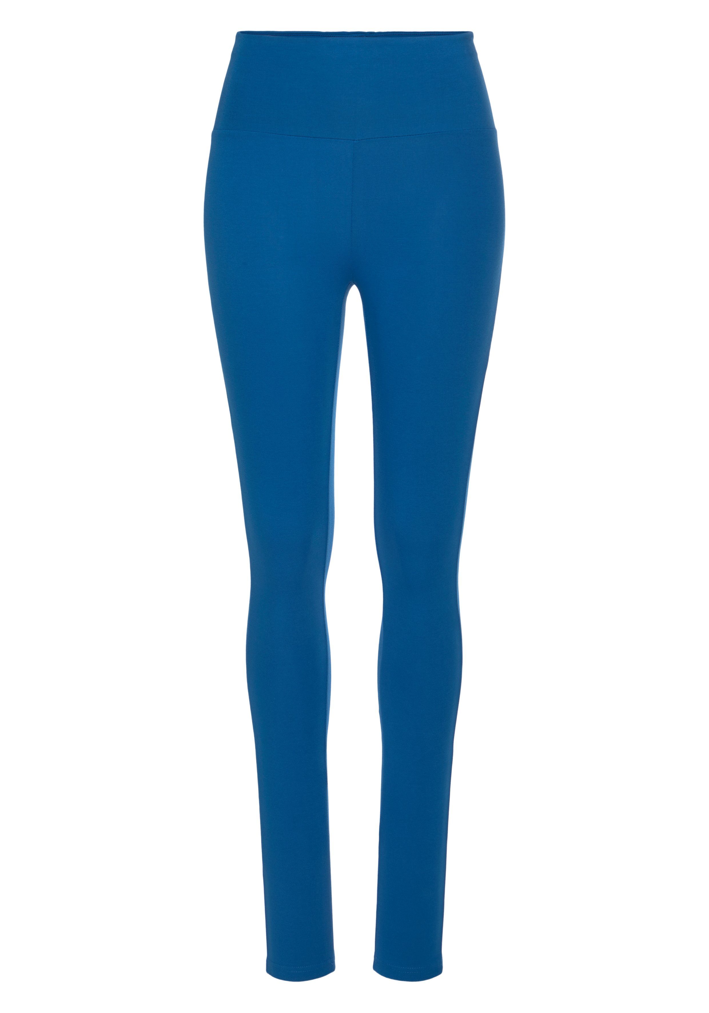 Lascana Legging met brede boord mix & match maat 32/34 blauw
