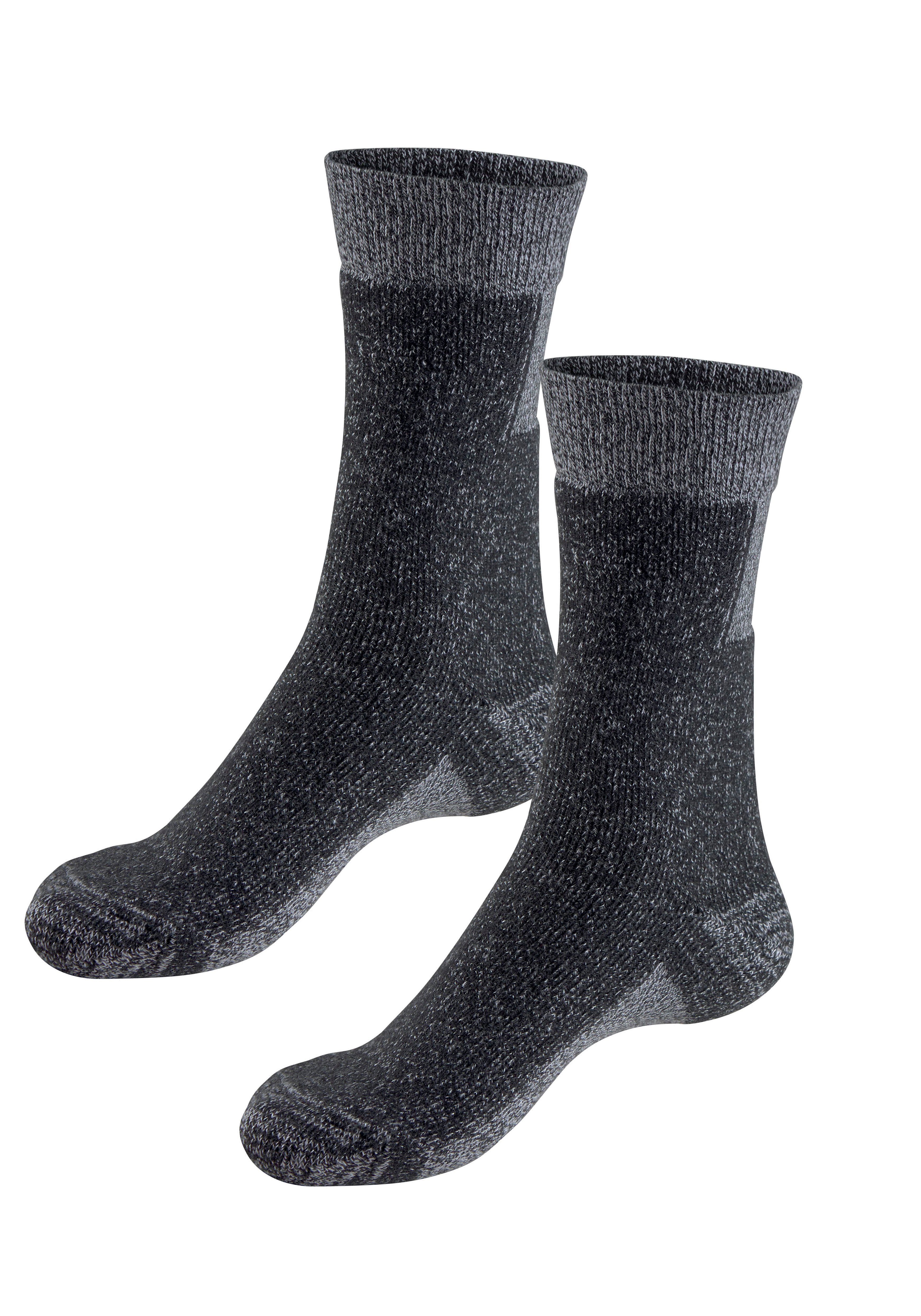 H.I.S Wandelsokken met extra steunfunctie en bekleding (set, 2 paar)