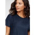 schiesser t-shirt in badstofkwaliteit blauw