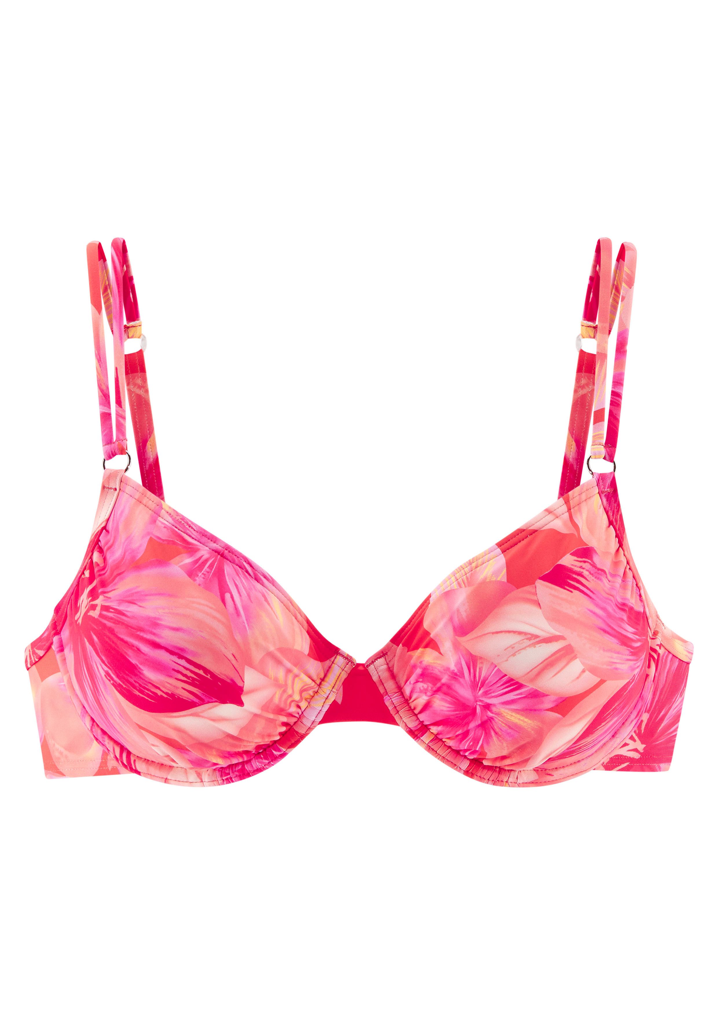 s.Oliver RED LABEL Beachwear Beugelbikinitop JAYCE met goudkleurige sierringen