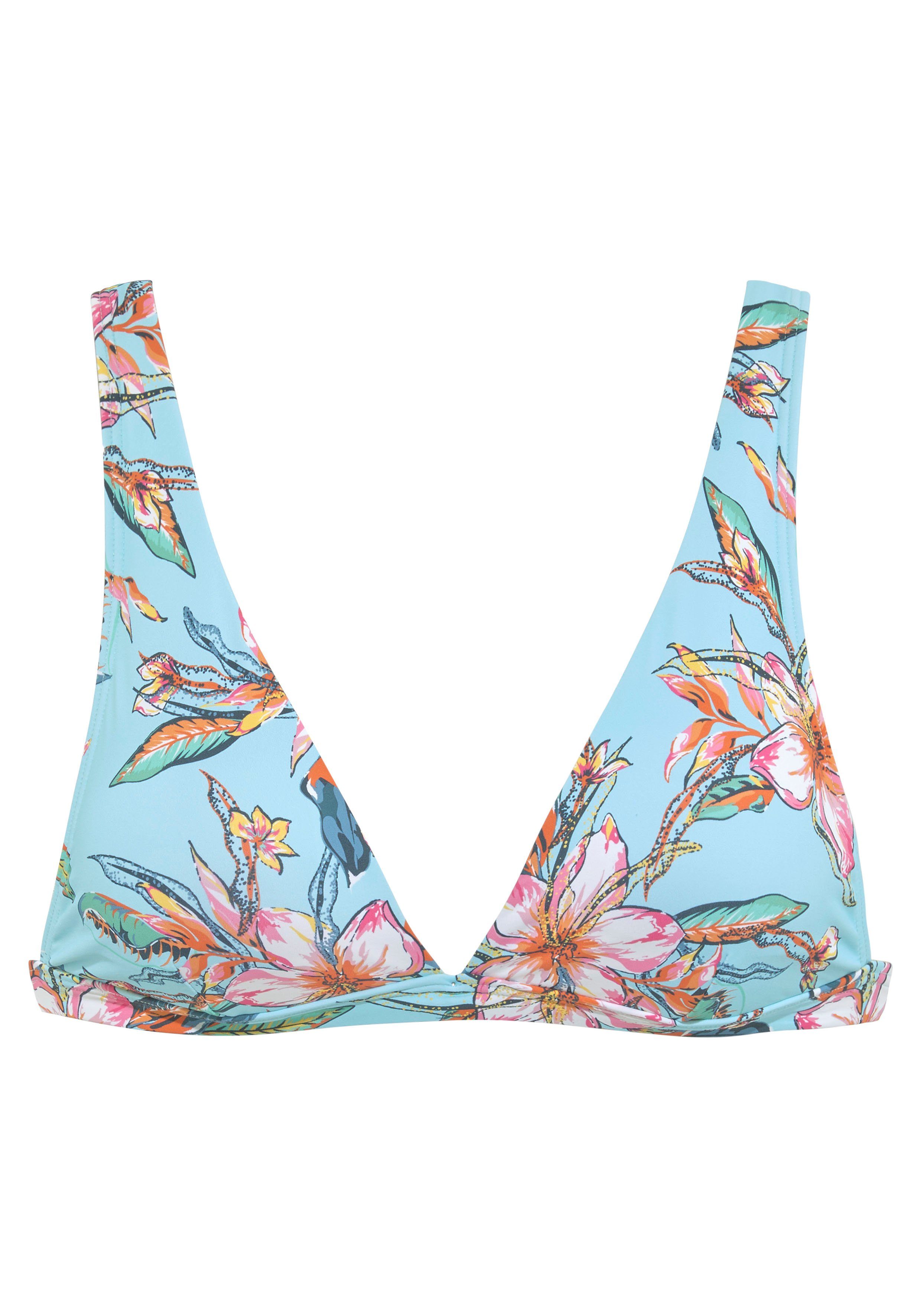 Lascana Triangel-bikinitop MALIA met tropische print