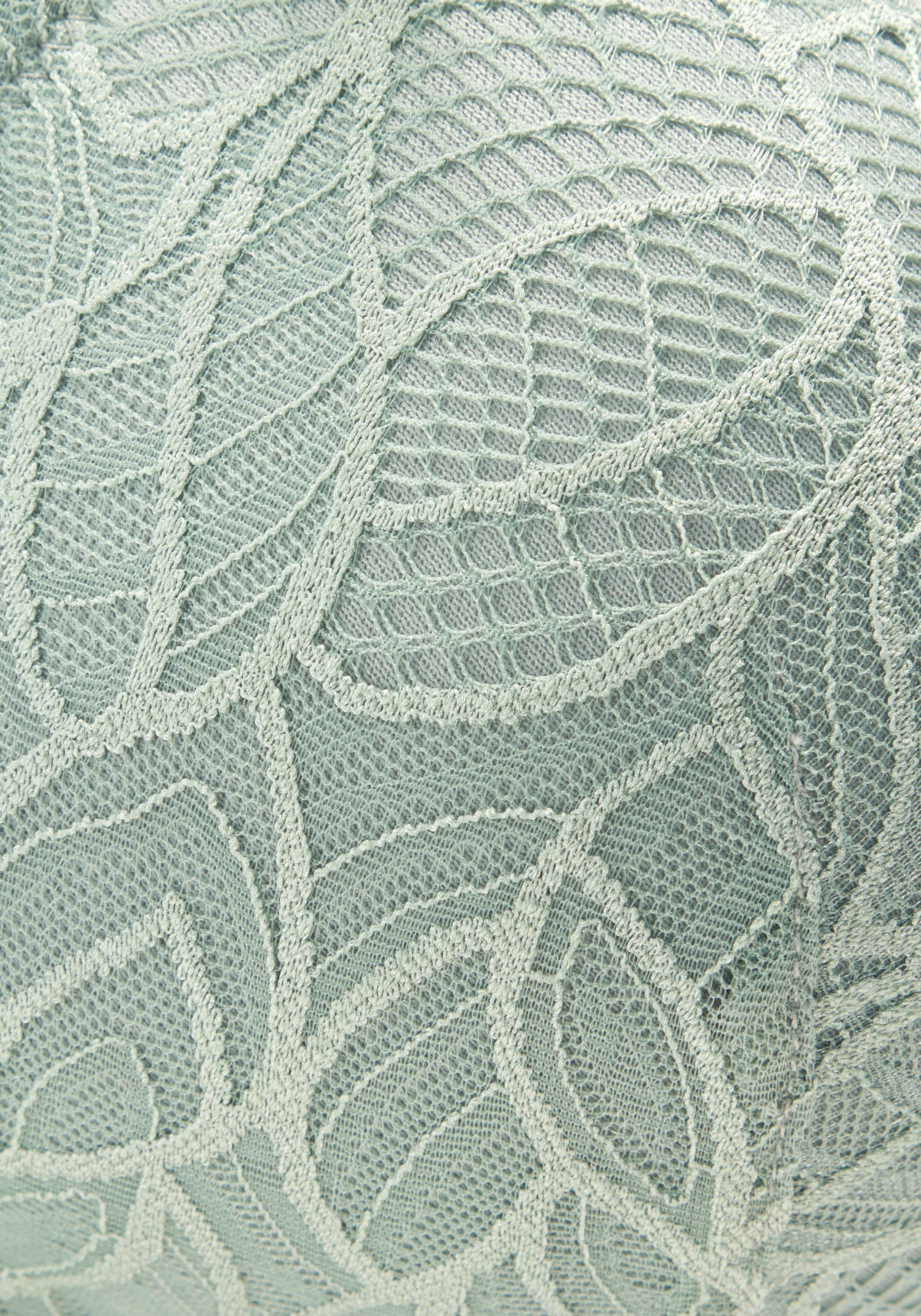 Lascana Bralette-bh zonder beugel met fijn kant met bladerenmotief, lingerie