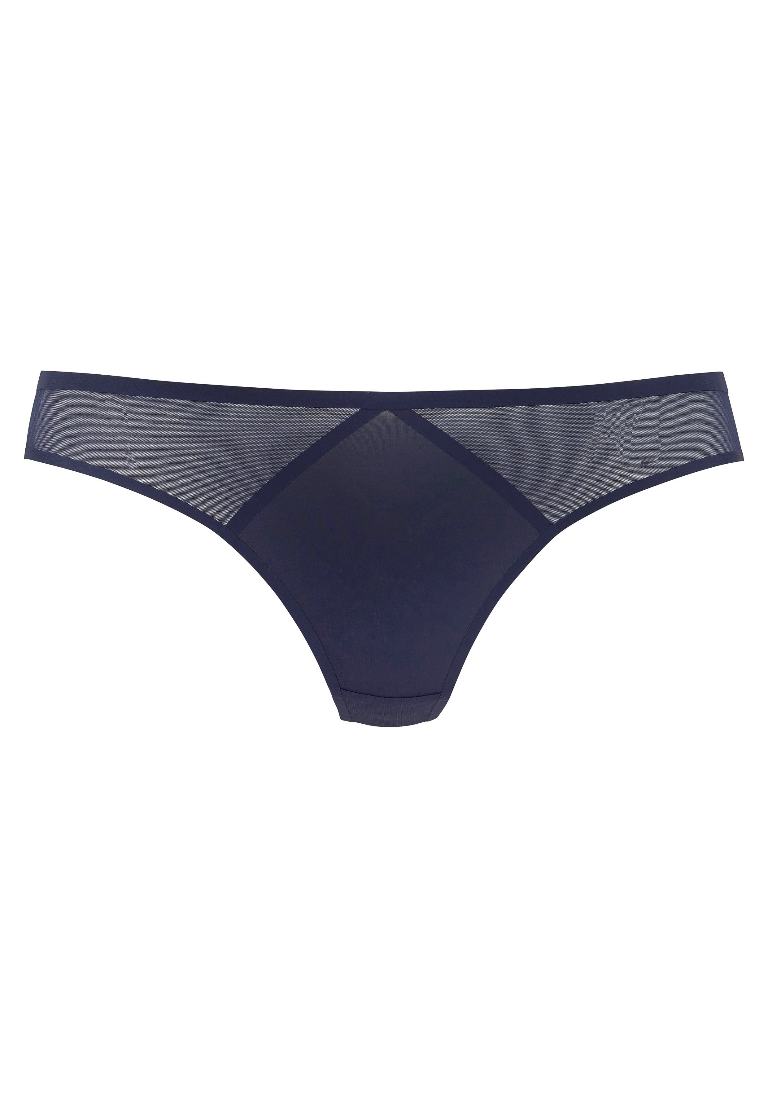 s.Oliver RED LABEL Beachwear String Louise met mesh-inzetten opzij