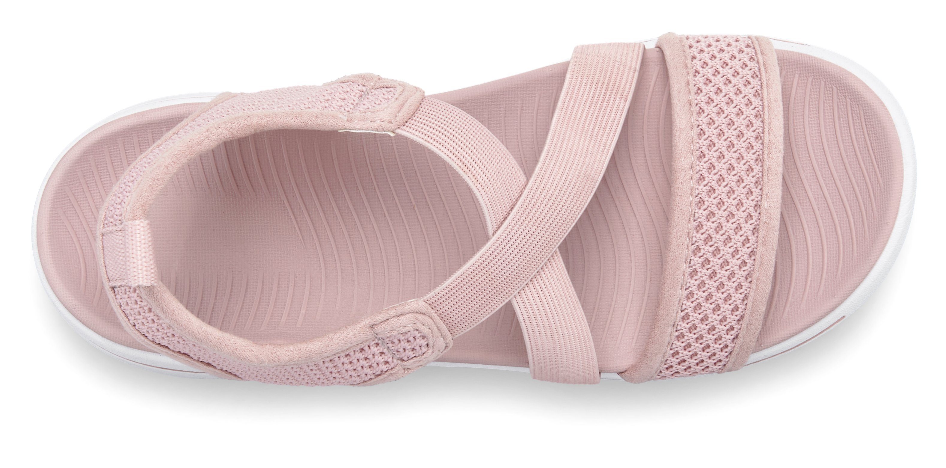 Lascana Sandalen Zomerschoen, sandaaltje Sandalette, zomerschoen met lichte zool & elastische banden VEGAN