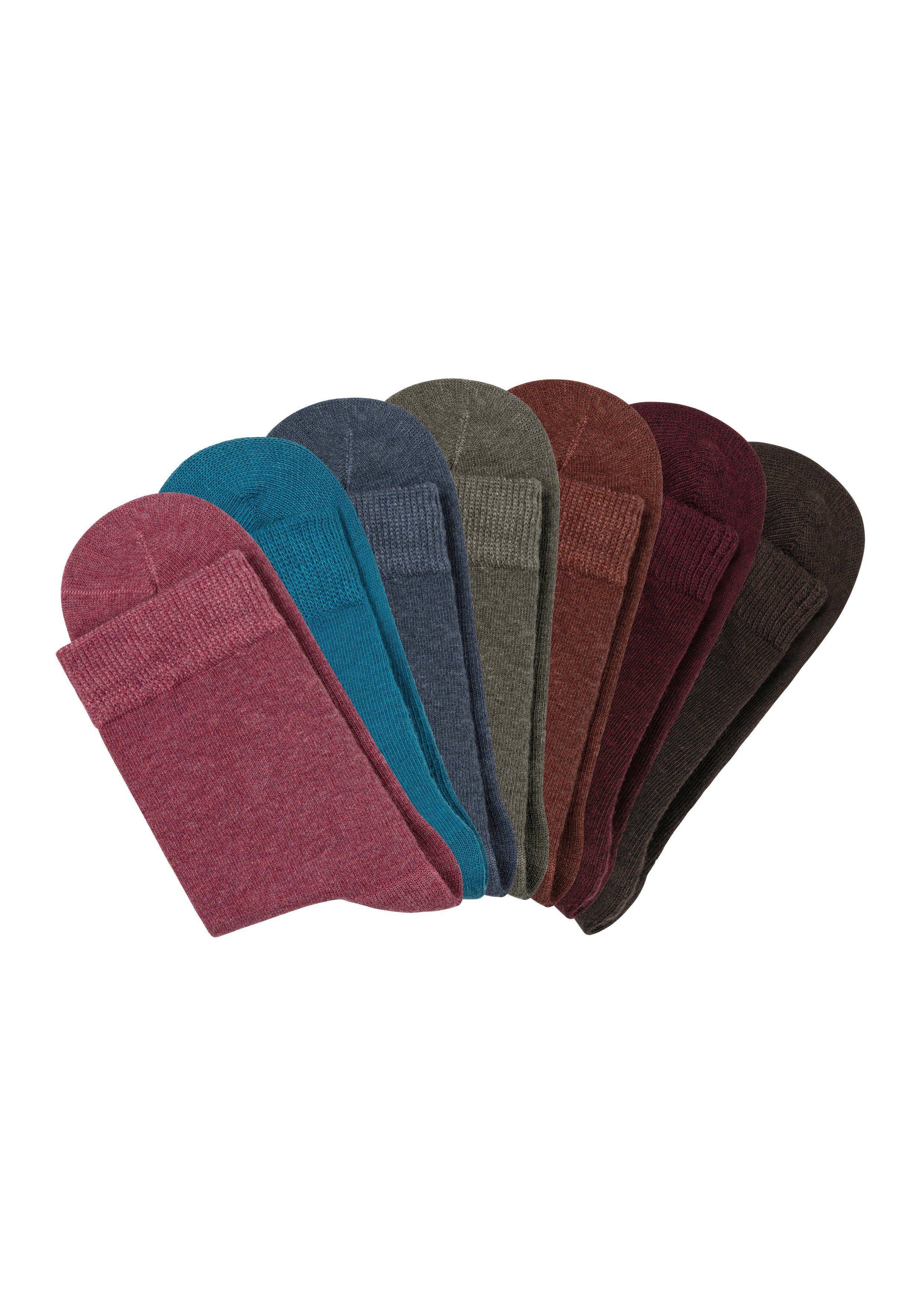 Lascana Basic sokken in kleurrijke mêleekleuren (set, 7 paar)