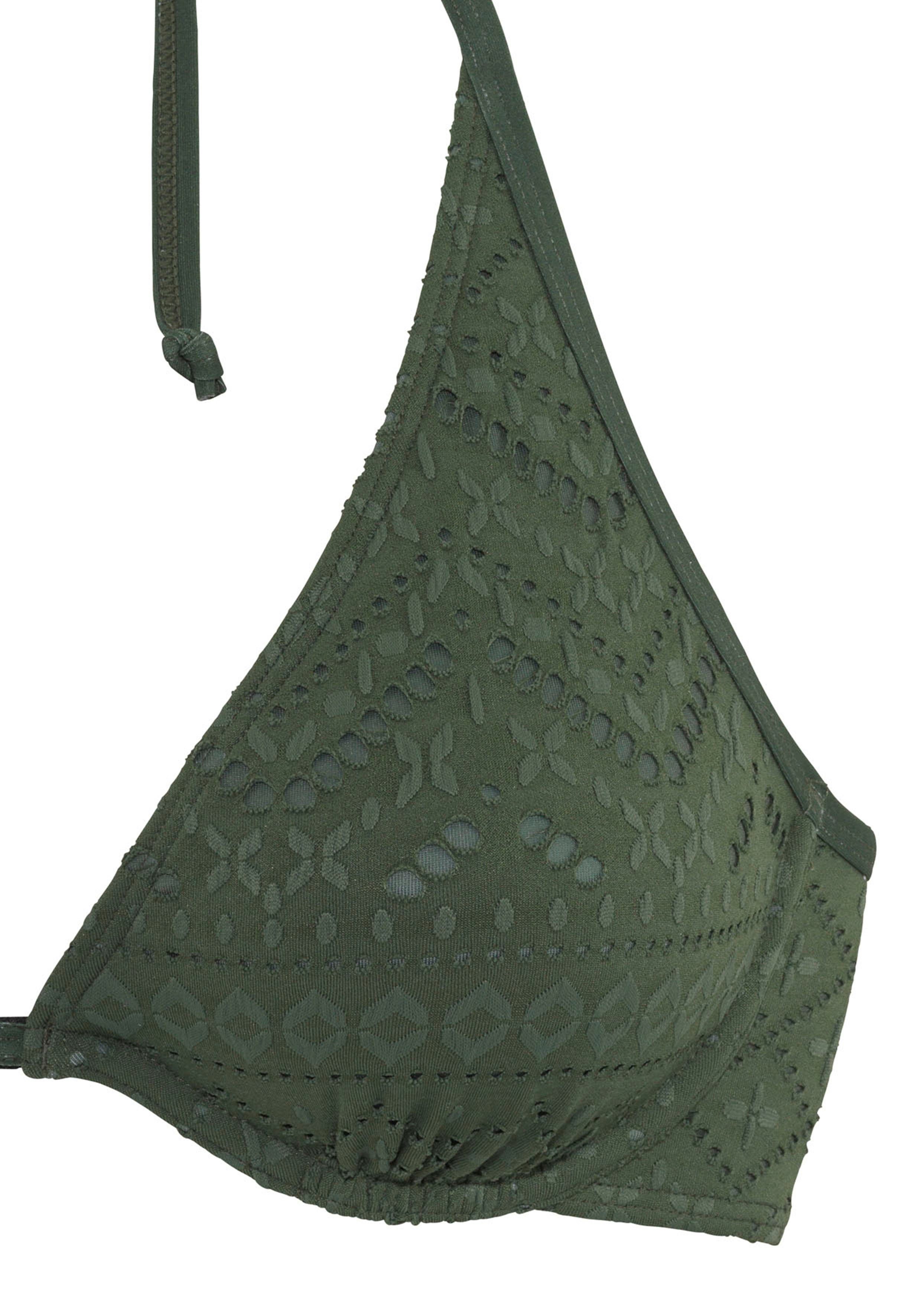 Lascana Beugelbikinitop Omara met broderie anglaise