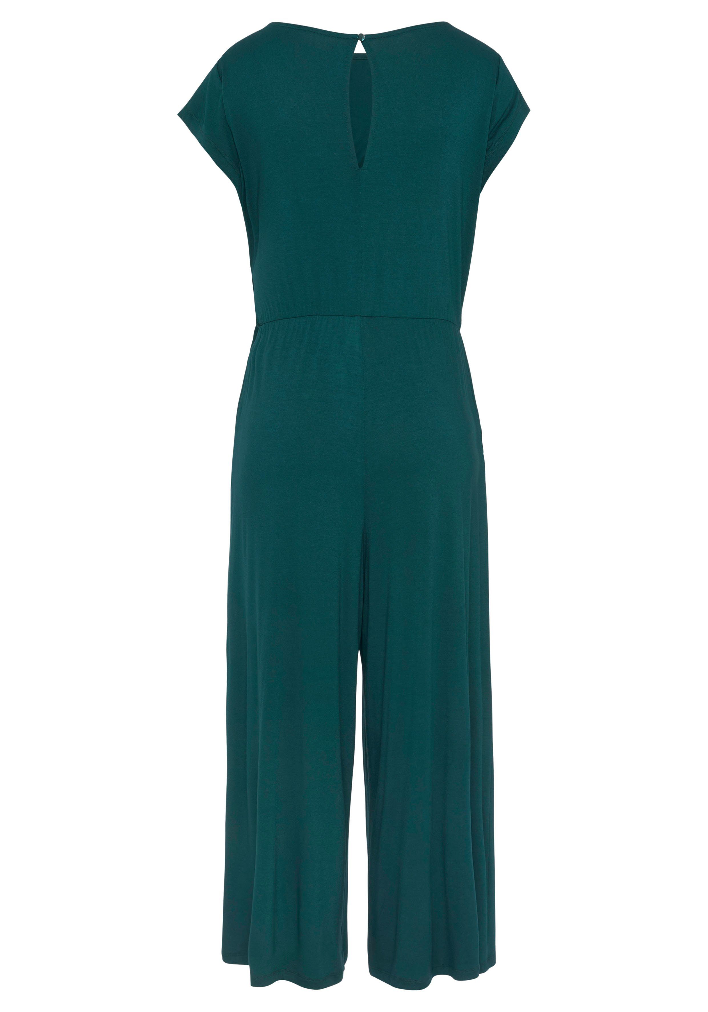 Lascana Jumpsuit in culotte-stijl met knoopdetail in de taille, elegante jumpsuit, feestelijk