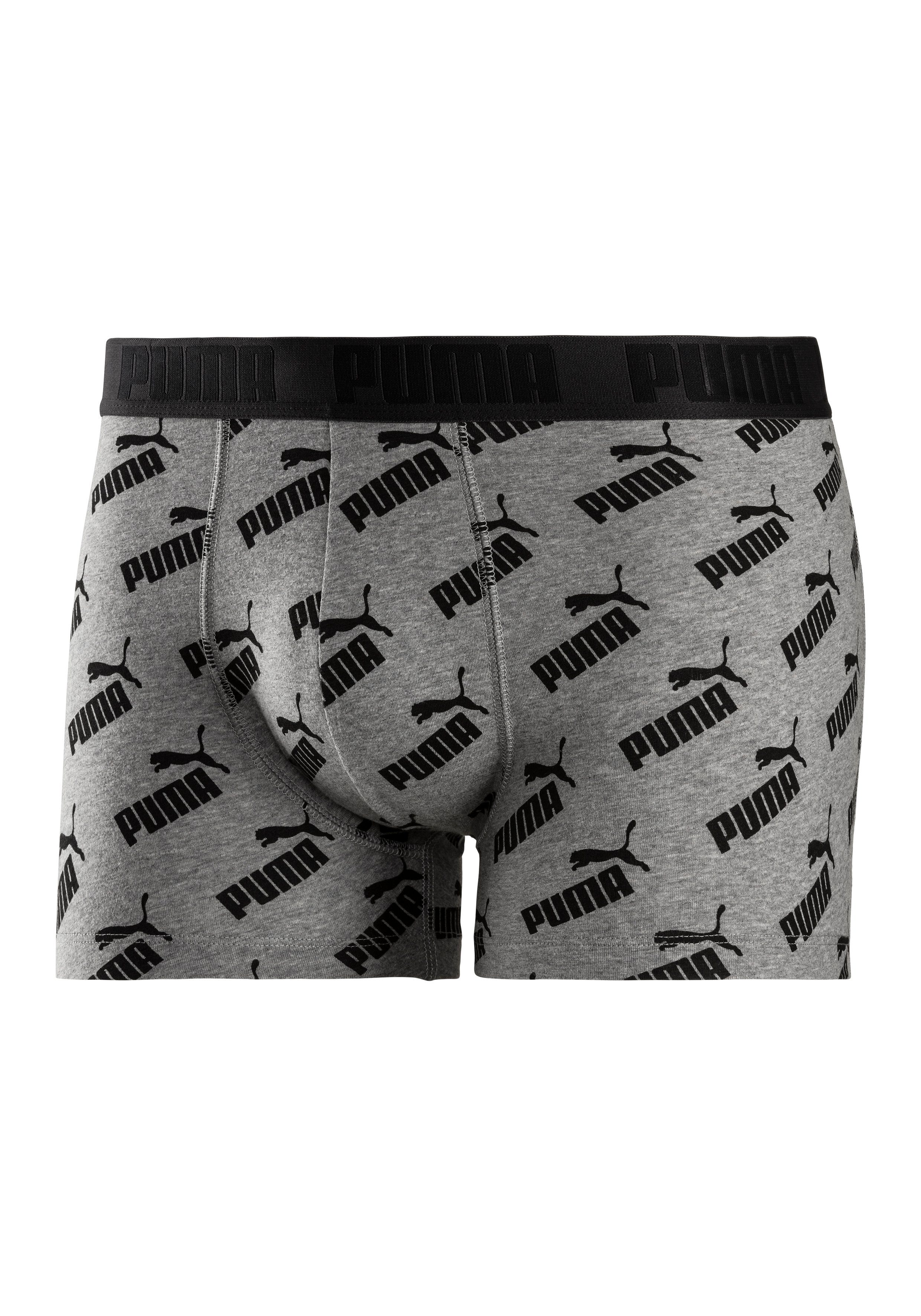 PUMA Boxershort met all-over puma-print (2 stuks, Set van 2)