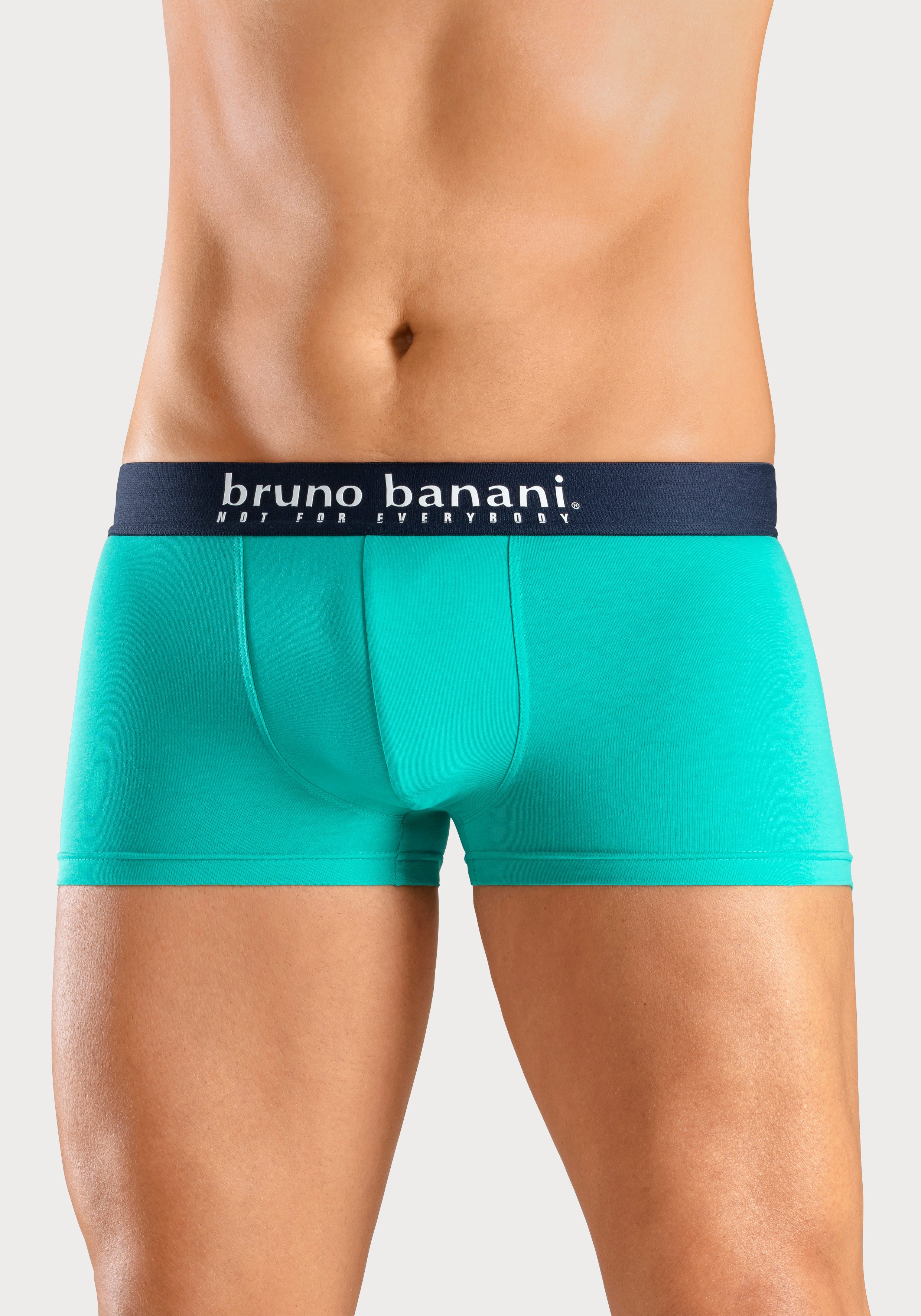 Bruno Banani Boxershort voor heren met palmprint en effen van katoenmix (4 stuks, Set van 4)