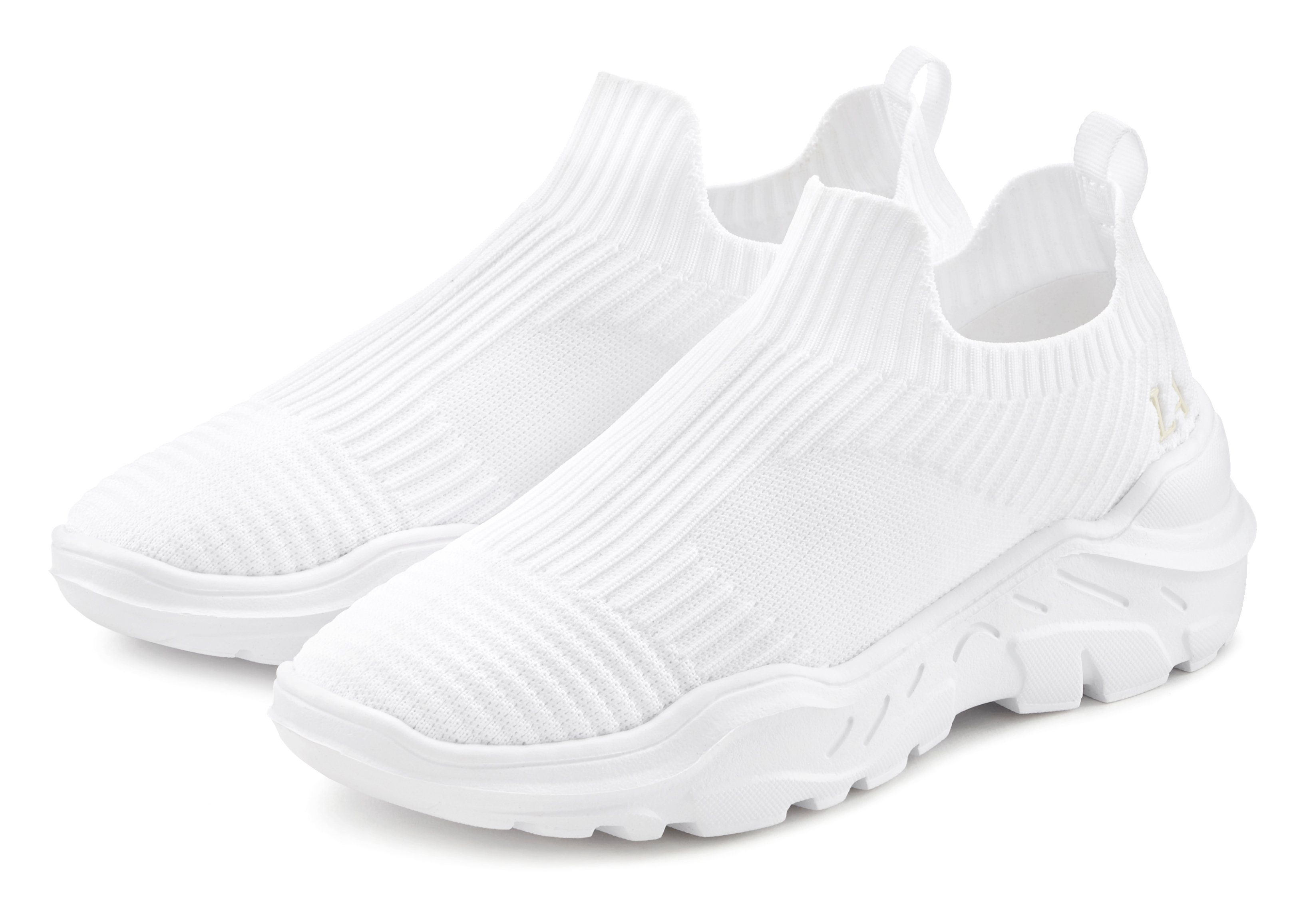 Lascana Sneakers Slip-on sneaker, lage schoen, slipper, vrijetijdsschoen VEGAN