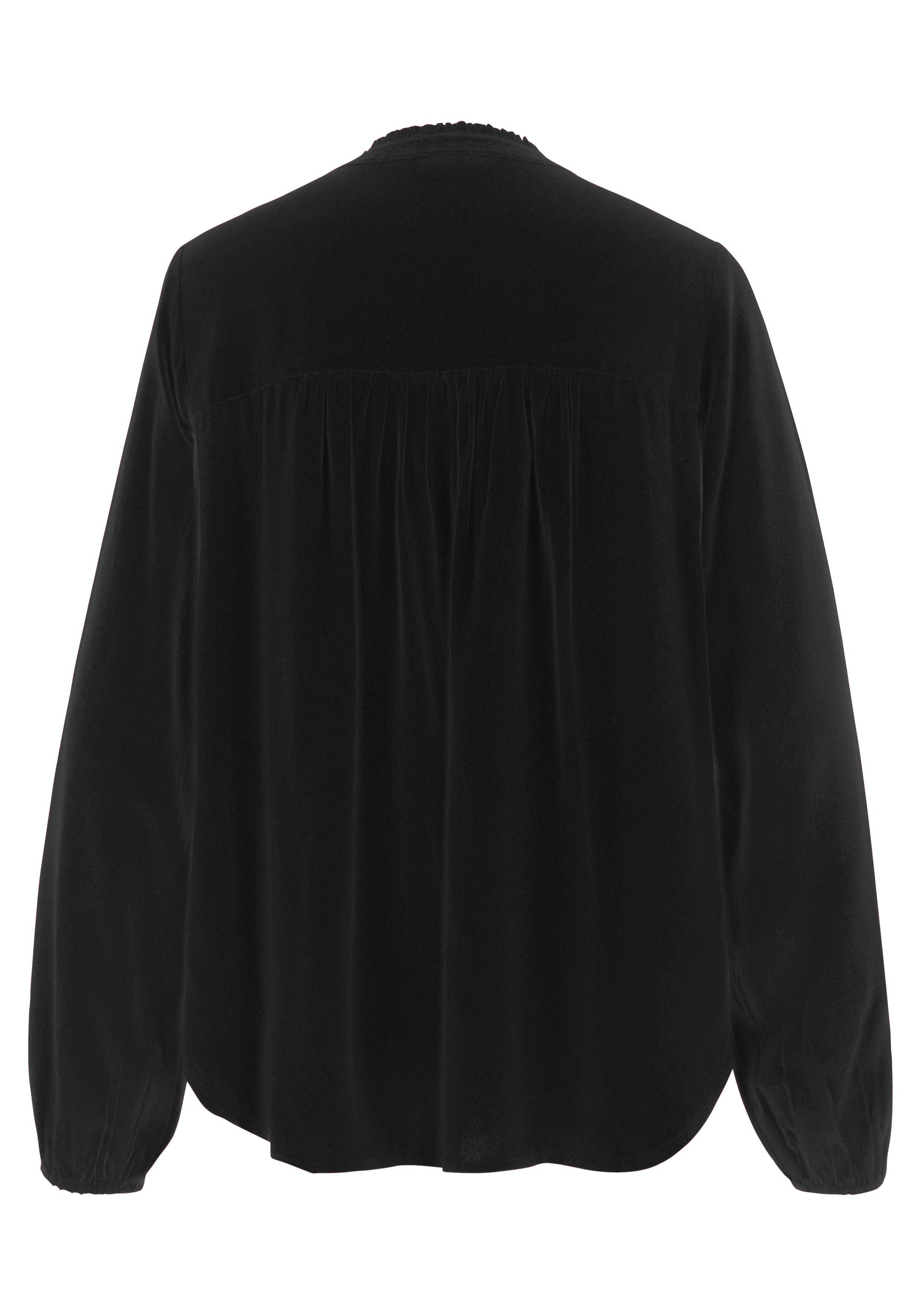 Lascana Blouse zonder sluiting met lange mouwen, lichte damesblouse, casual-chic, feestelijk