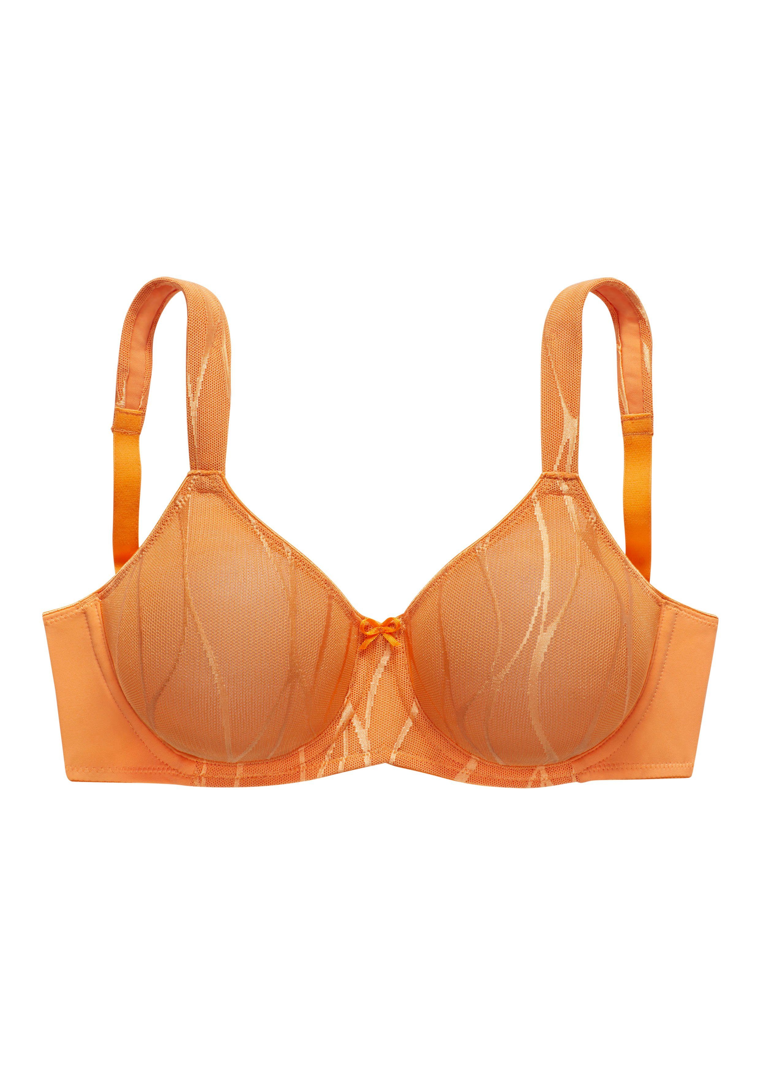 Nuance Minimizer-bh met beugel en brede, gevoerde bandjes, van mooi glanzend jacquard