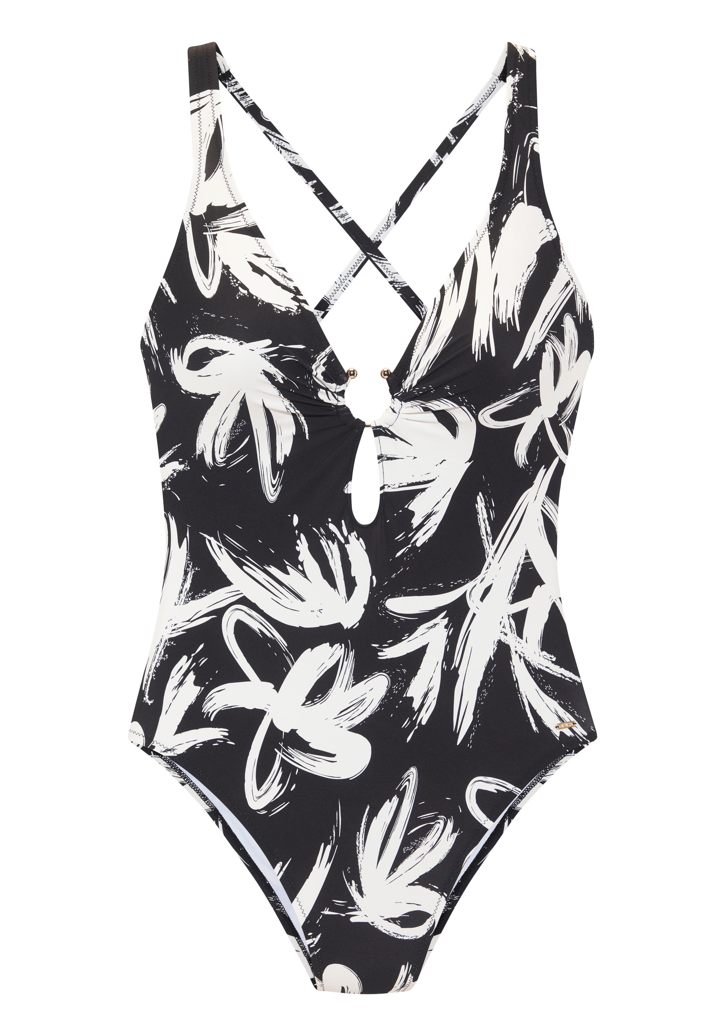 French Connection Badpak met modieuze all-over print