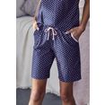 s.oliver red label beachwear pyjamashort met all-over print blauw