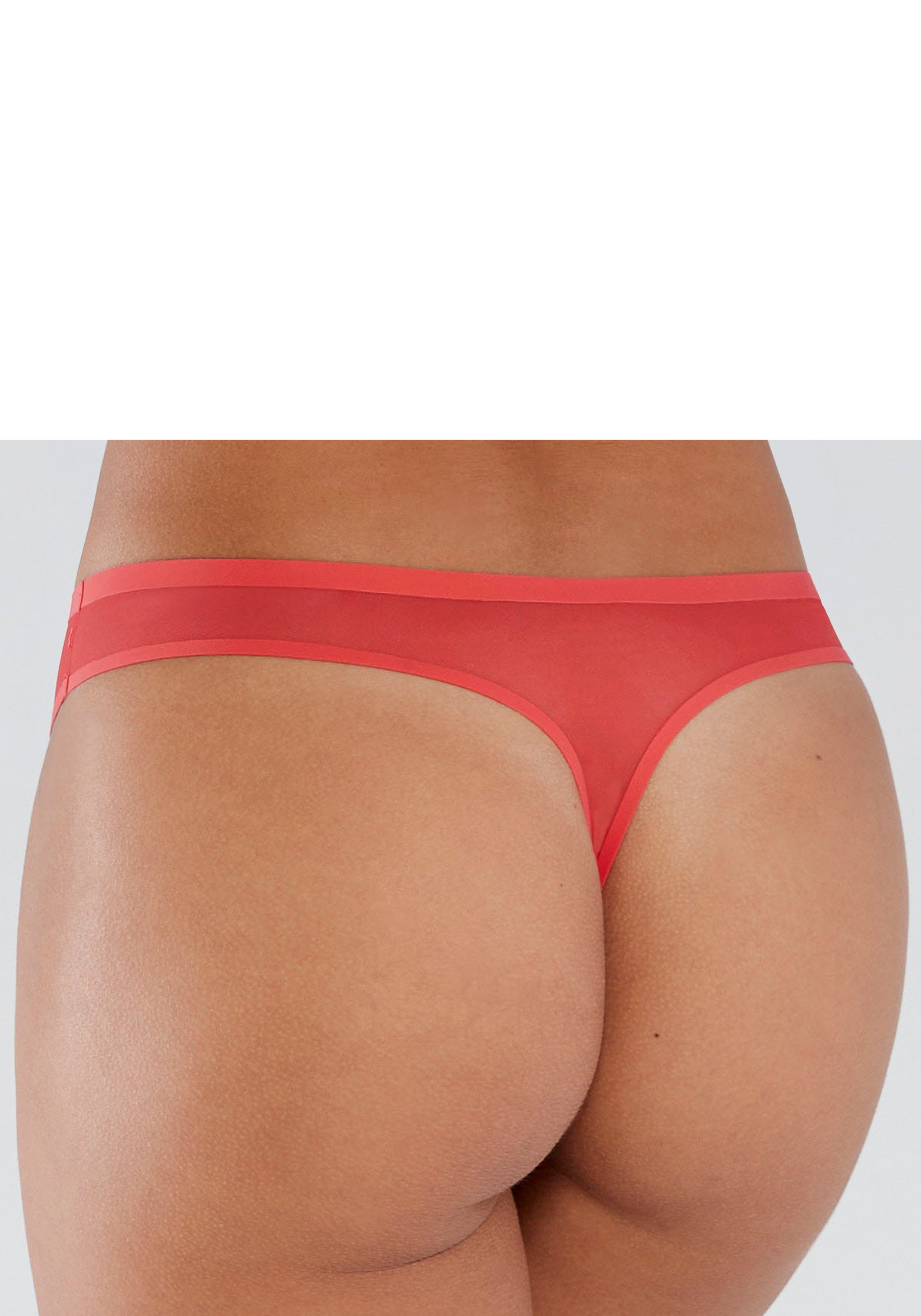 s.Oliver RED LABEL Beachwear String Louise met mesh-inzetten opzij