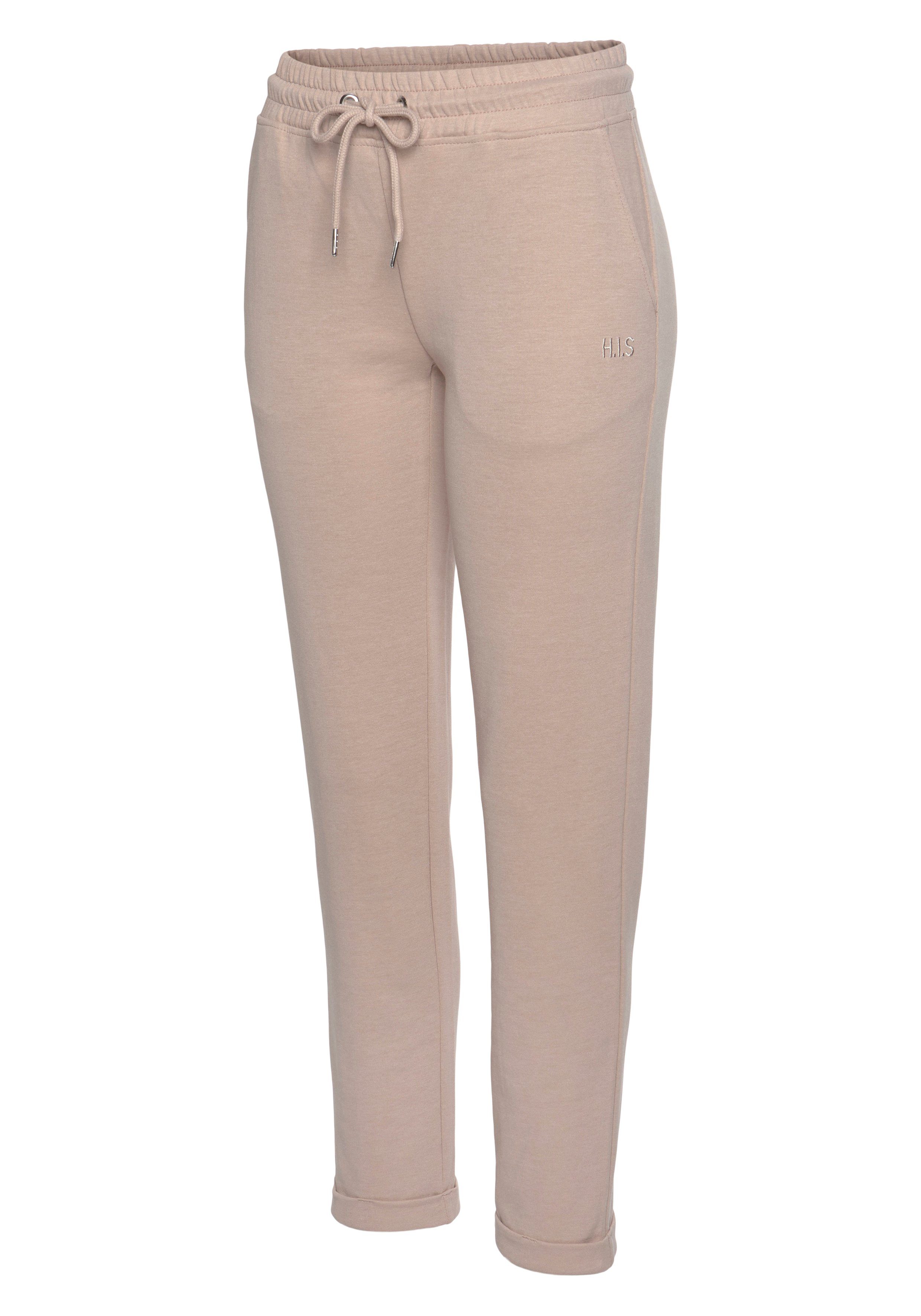 H.I.S Sweatbroek / relaxbroek / sweatbroek Slipbroek met kleine omslag aan de zoom, loungewear