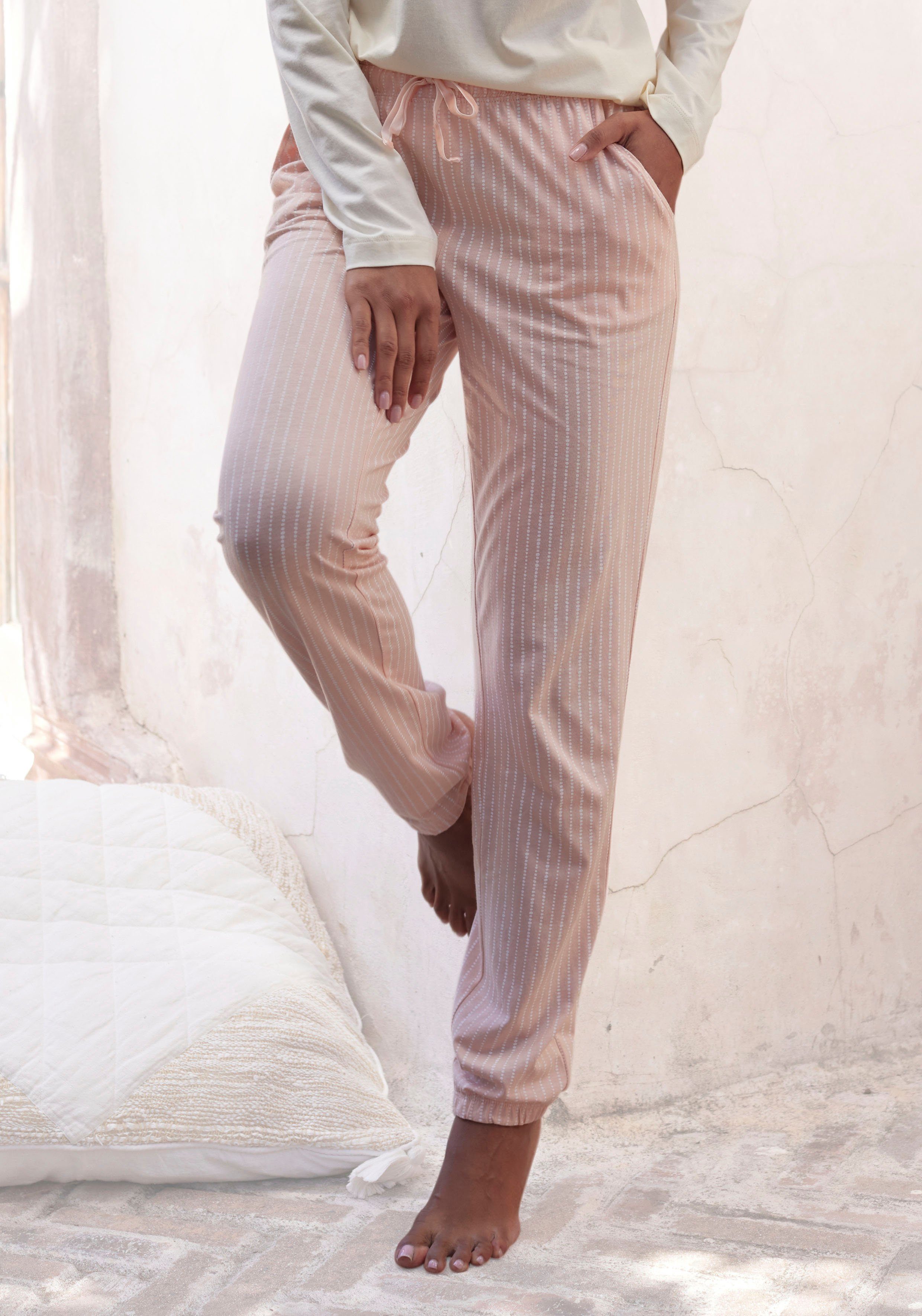 Vivance Dreams Pyjamabroek met fluwelen band aan de elastische tunnelband