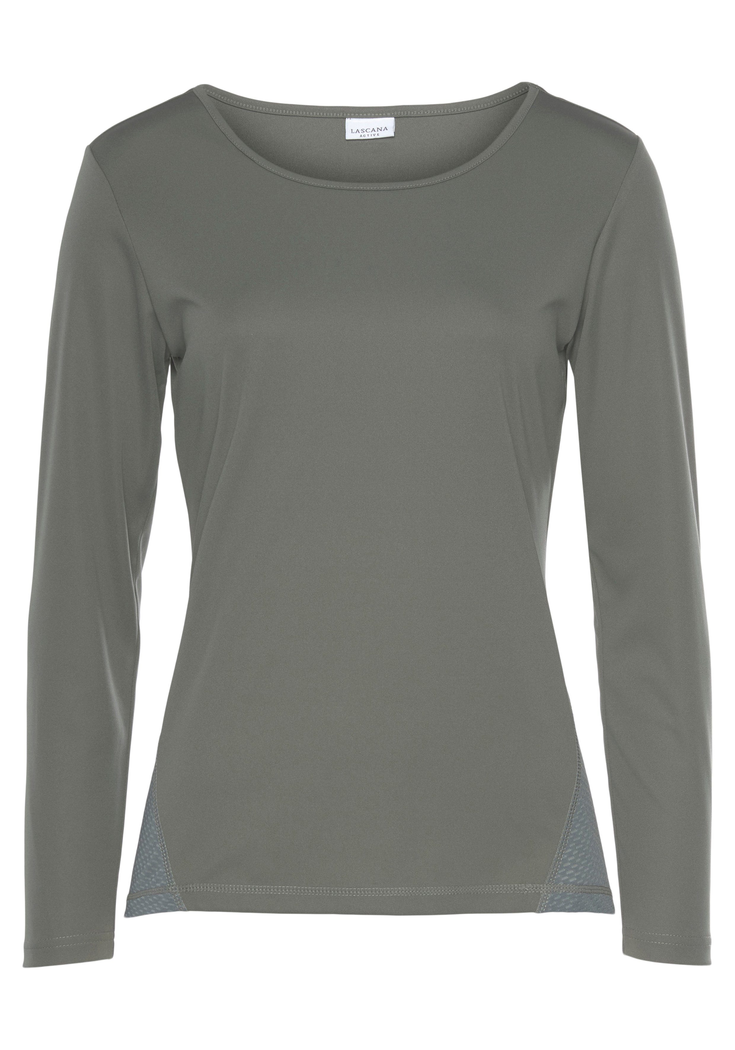 active by Lascana Functioneel shirt met mesh-inzet