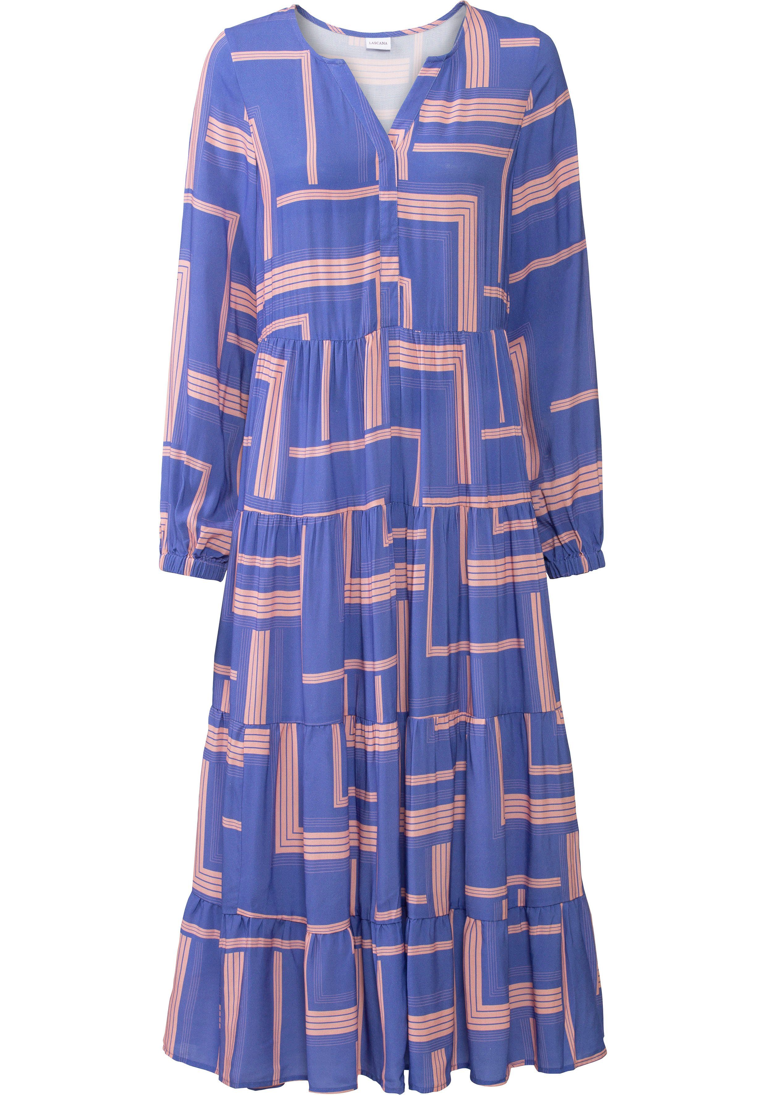 Lascana Maxi-jurk met grafische print