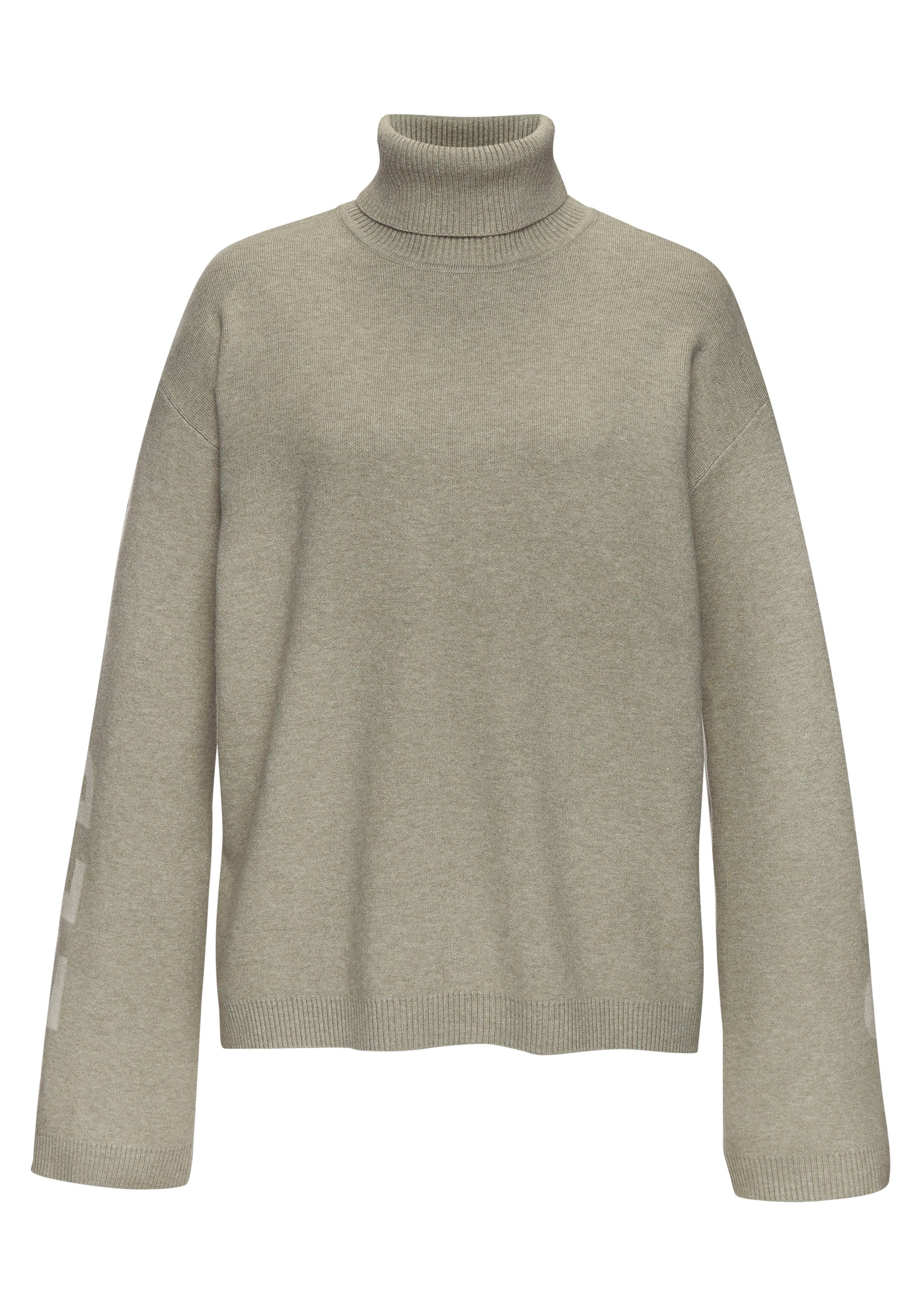 Elbsand Sweater Coltrui van zachte brei, loungewear tops & hoodies maat 40/42 groen