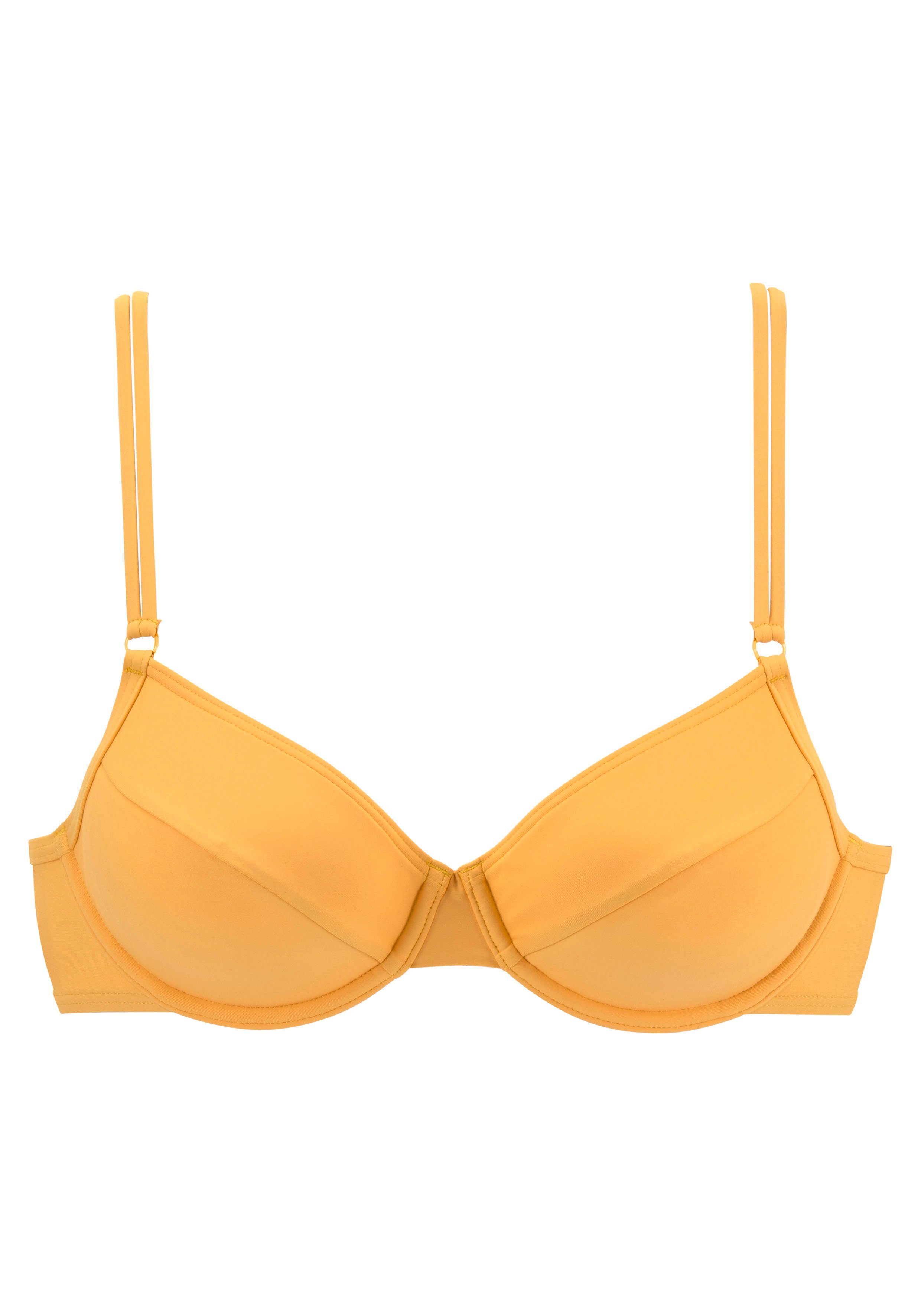 s.oliver red label beachwear bikinitop met beugels rome in verschillende unikleuren geel