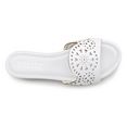 lascana slippers met kleine uitsparingen wit