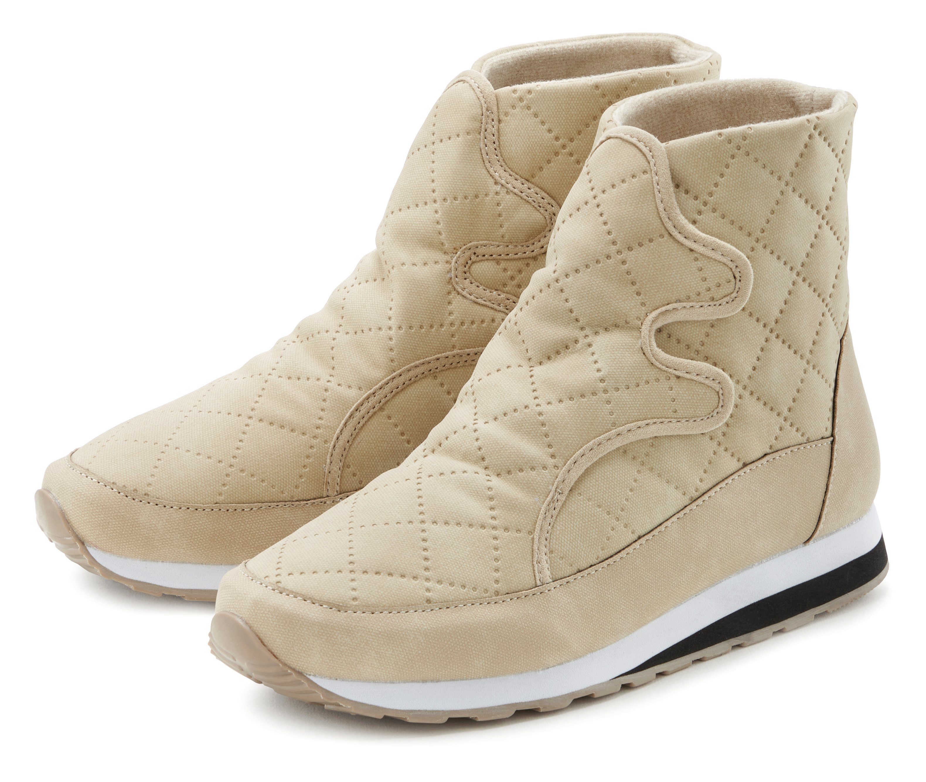 Lascana Laarsjes Laarzen, winterlaarzen, sportieve boots, Laarzen, winterlaarzen, sportieve laarzen VEGAN