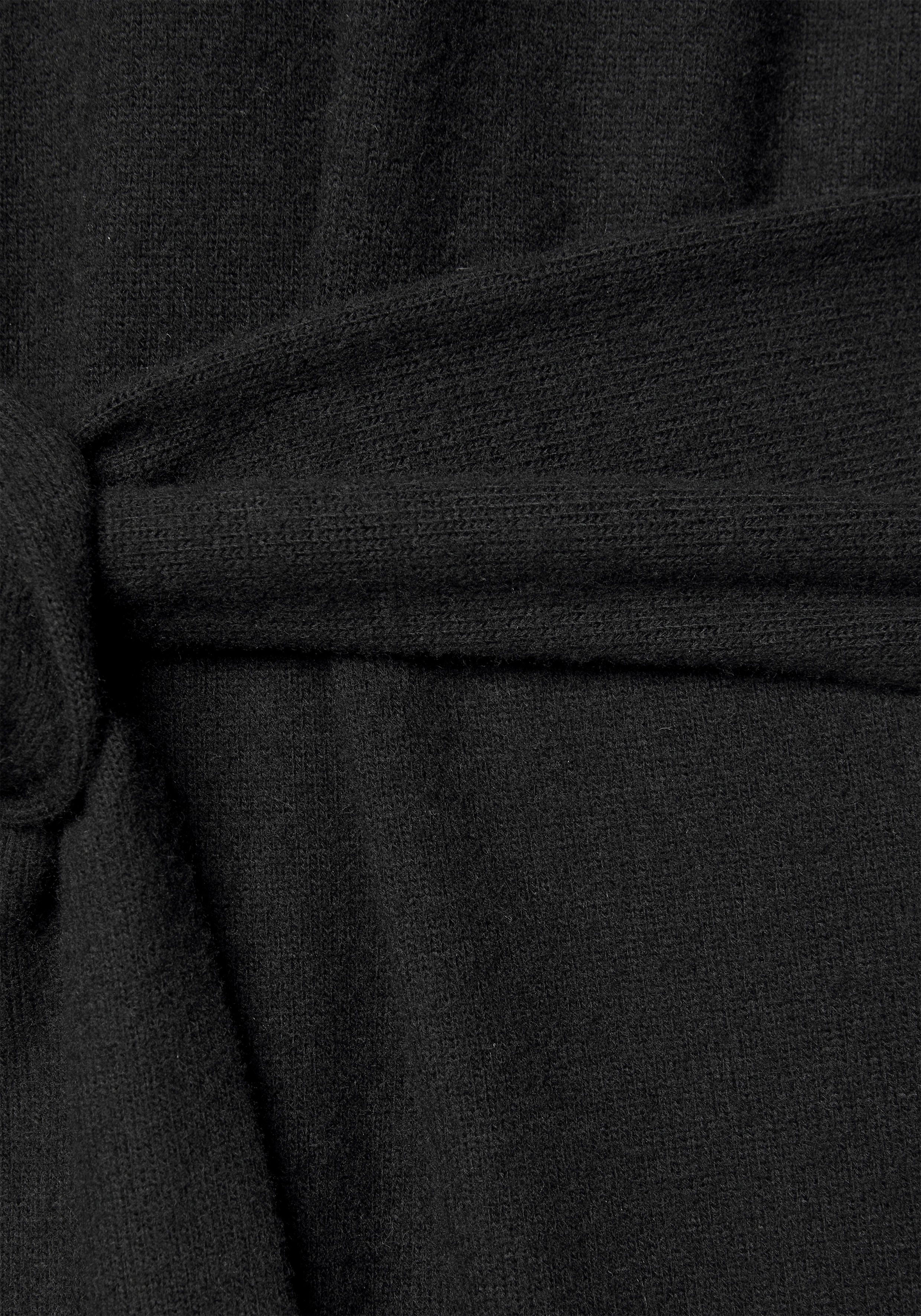 Lascana Gebreide jurk Loungejurk met tailleband, loungewear