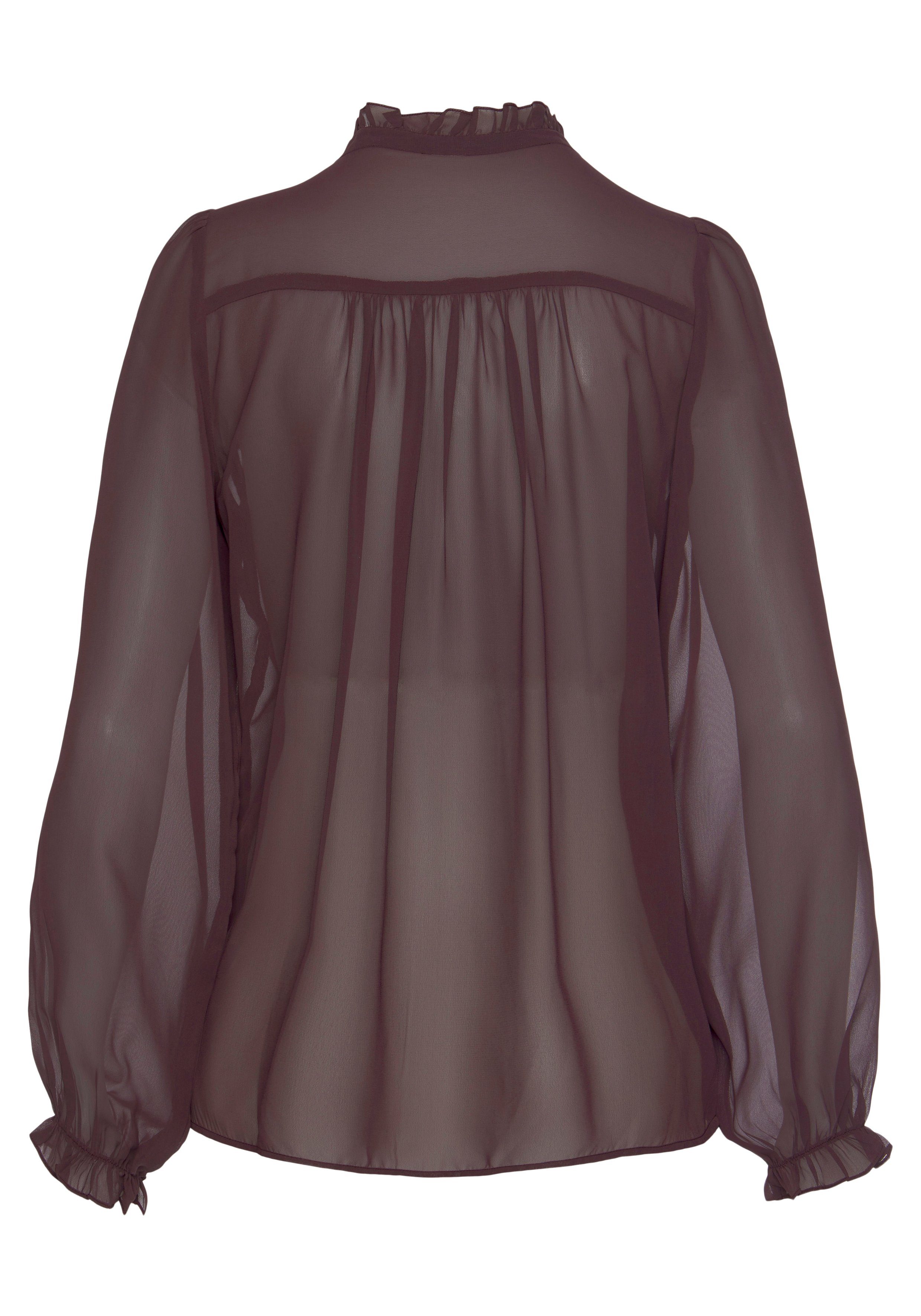 Lascana Chiffon blouse met modieuze ruches