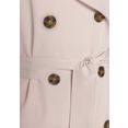 lascana trenchcoat met riem voor het aanpassen van de wijdte (met een bindceintuur) beige