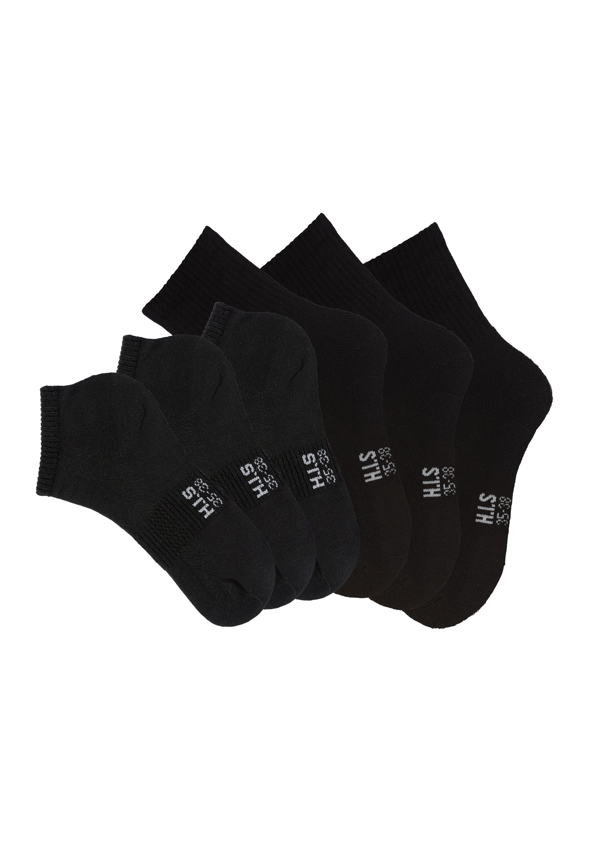 H.I.S Sportsokken Fitness pack met twee lengtes in één verpakking (set, 6 paar)