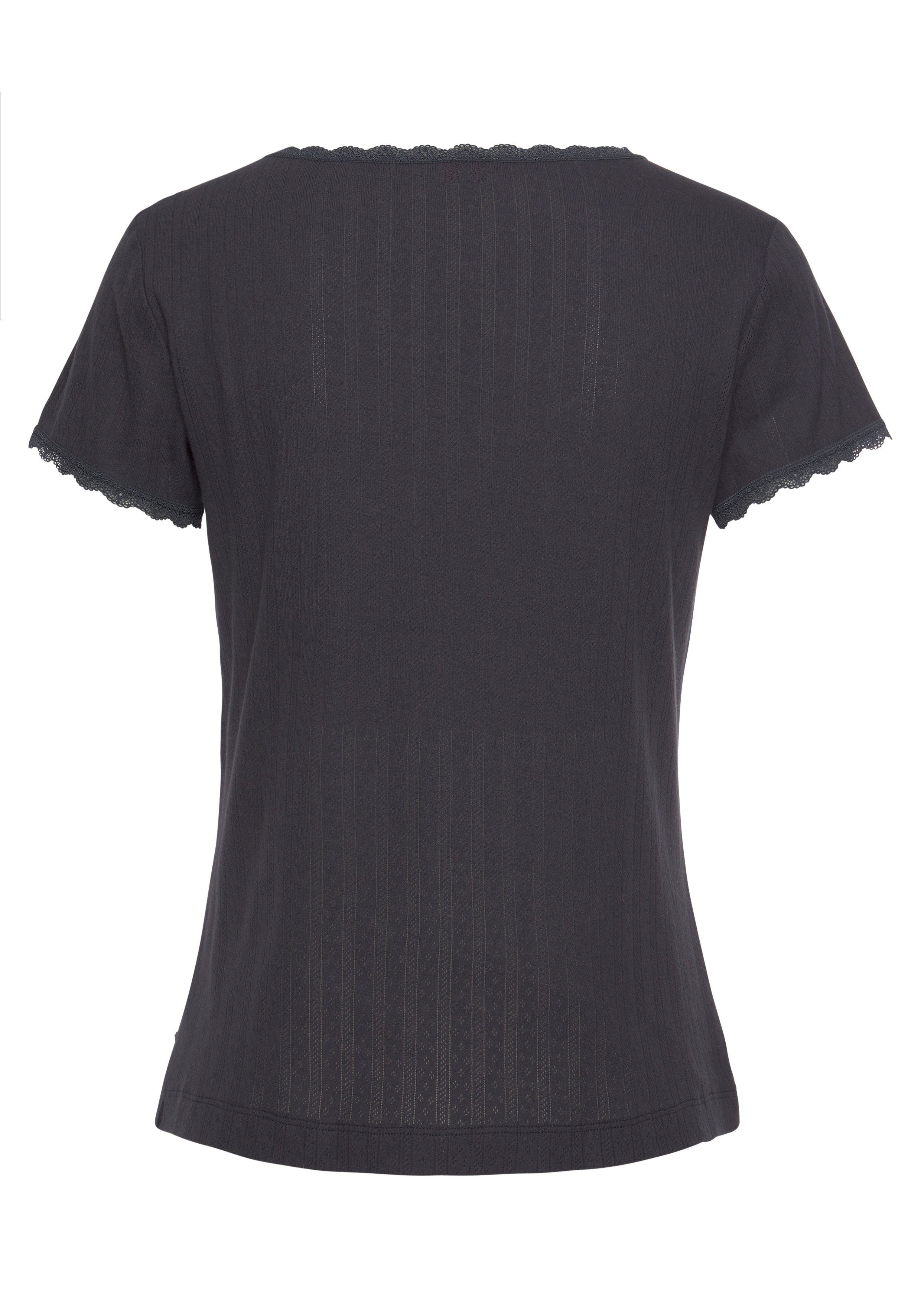 s.Oliver RED LABEL Beachwear Pyjama top in ajourbreisel