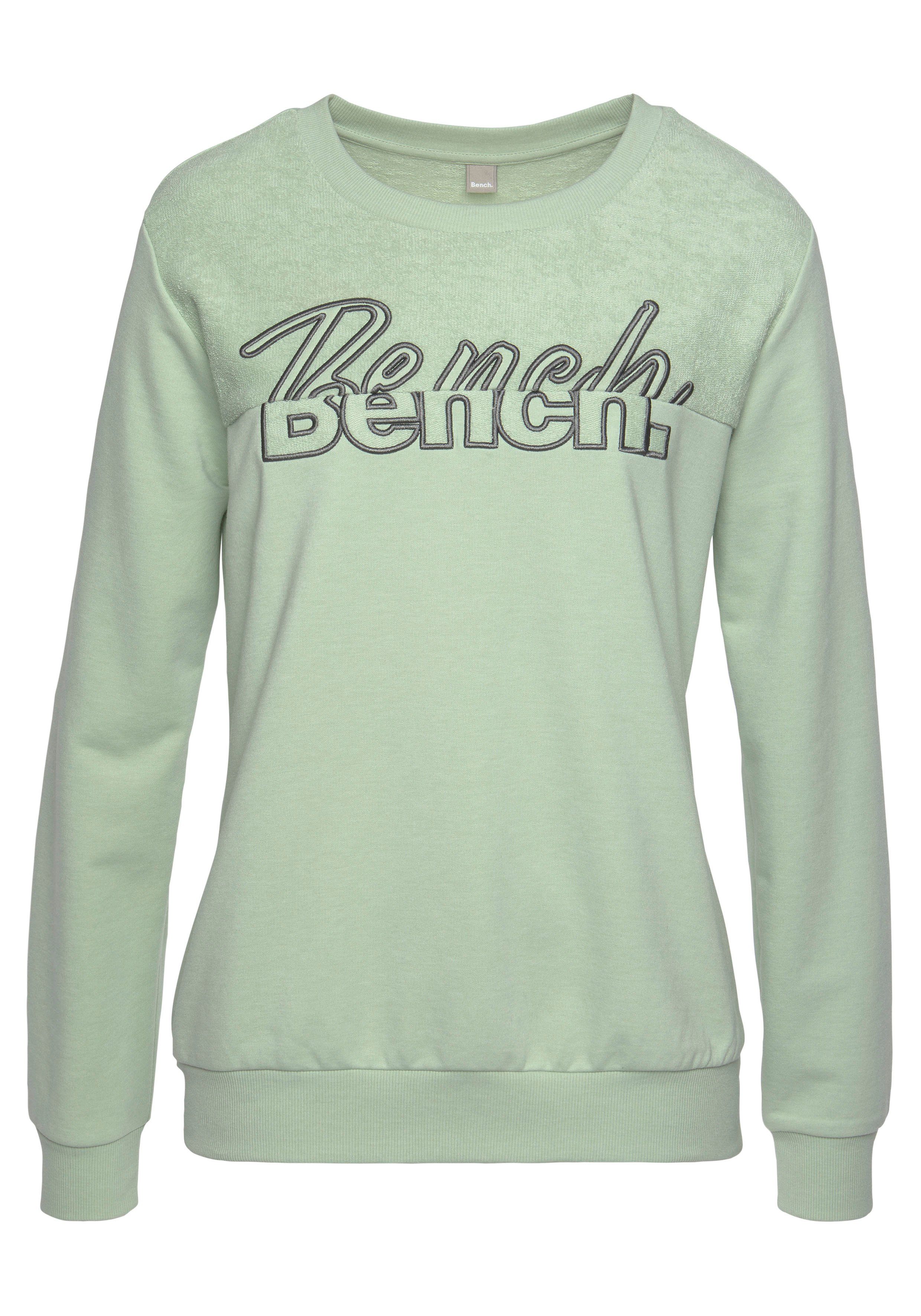 Bench. Sweatshirt met logo-borduurwerk, loungepak tops & hoodies maat 32/34 blauw