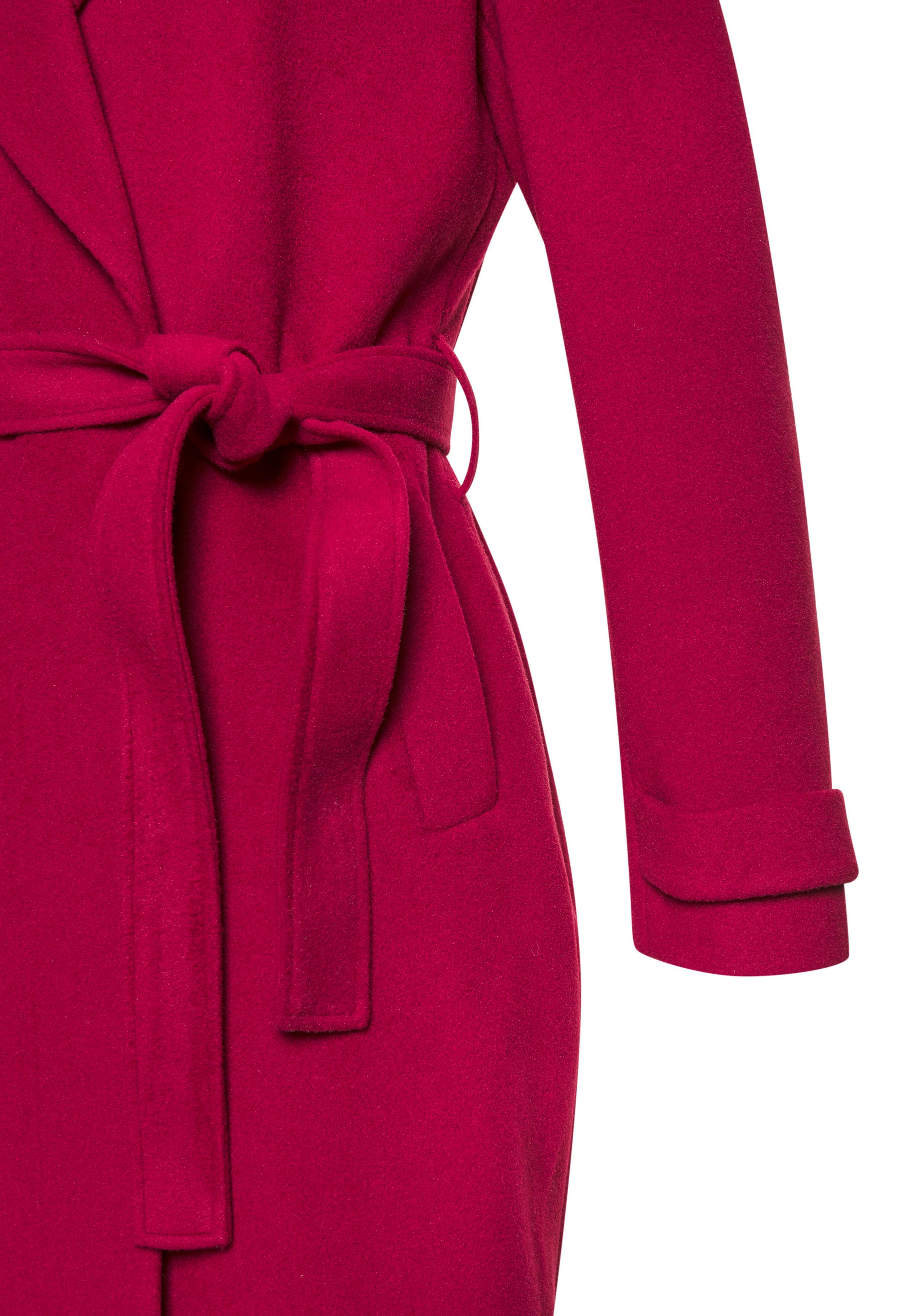 Lascana Lange jas met reverskraag, elegante damesjas (Met een bindceintuur)