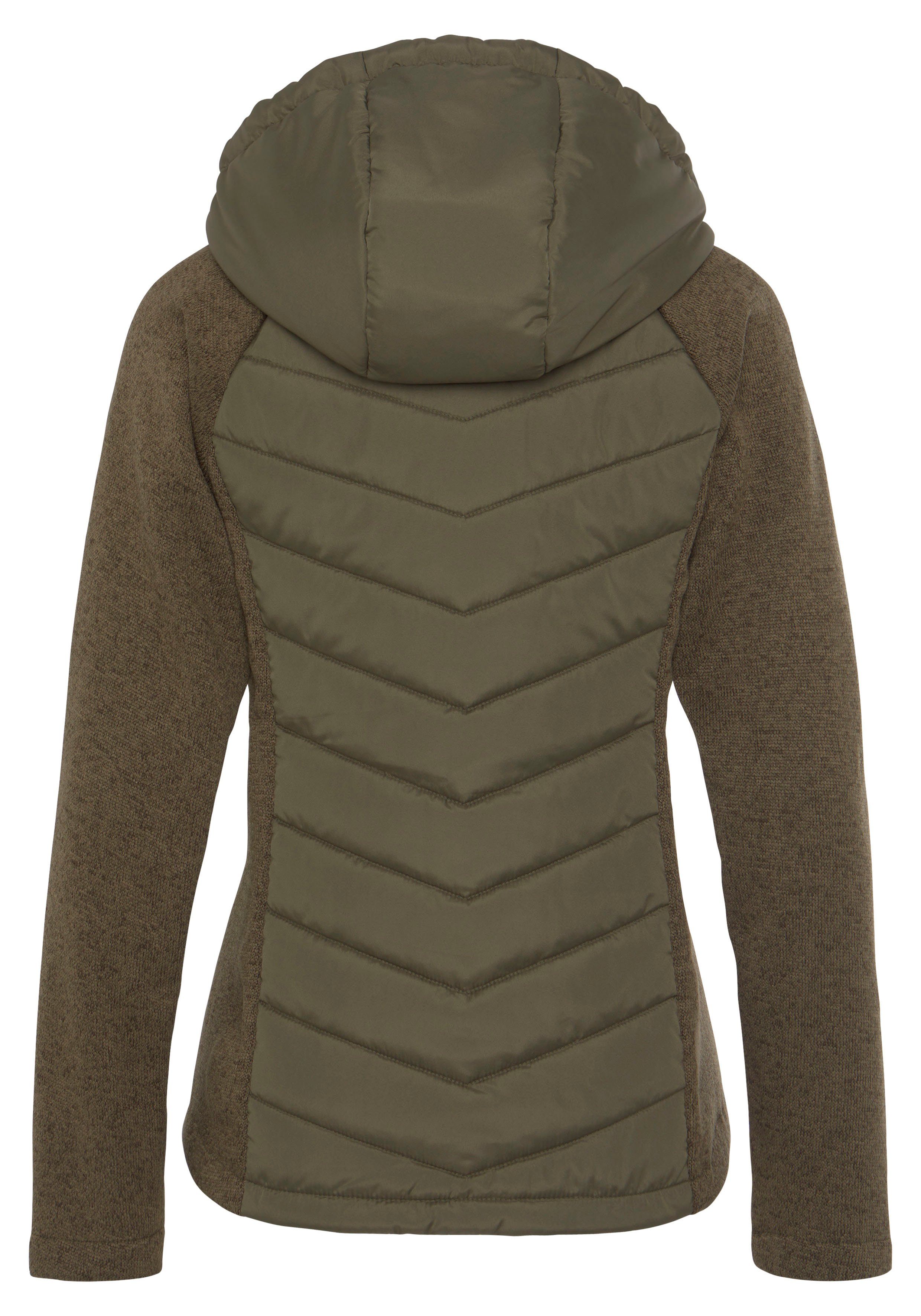Vivance Gewatteerde jas met tricot-fleece-mouwen