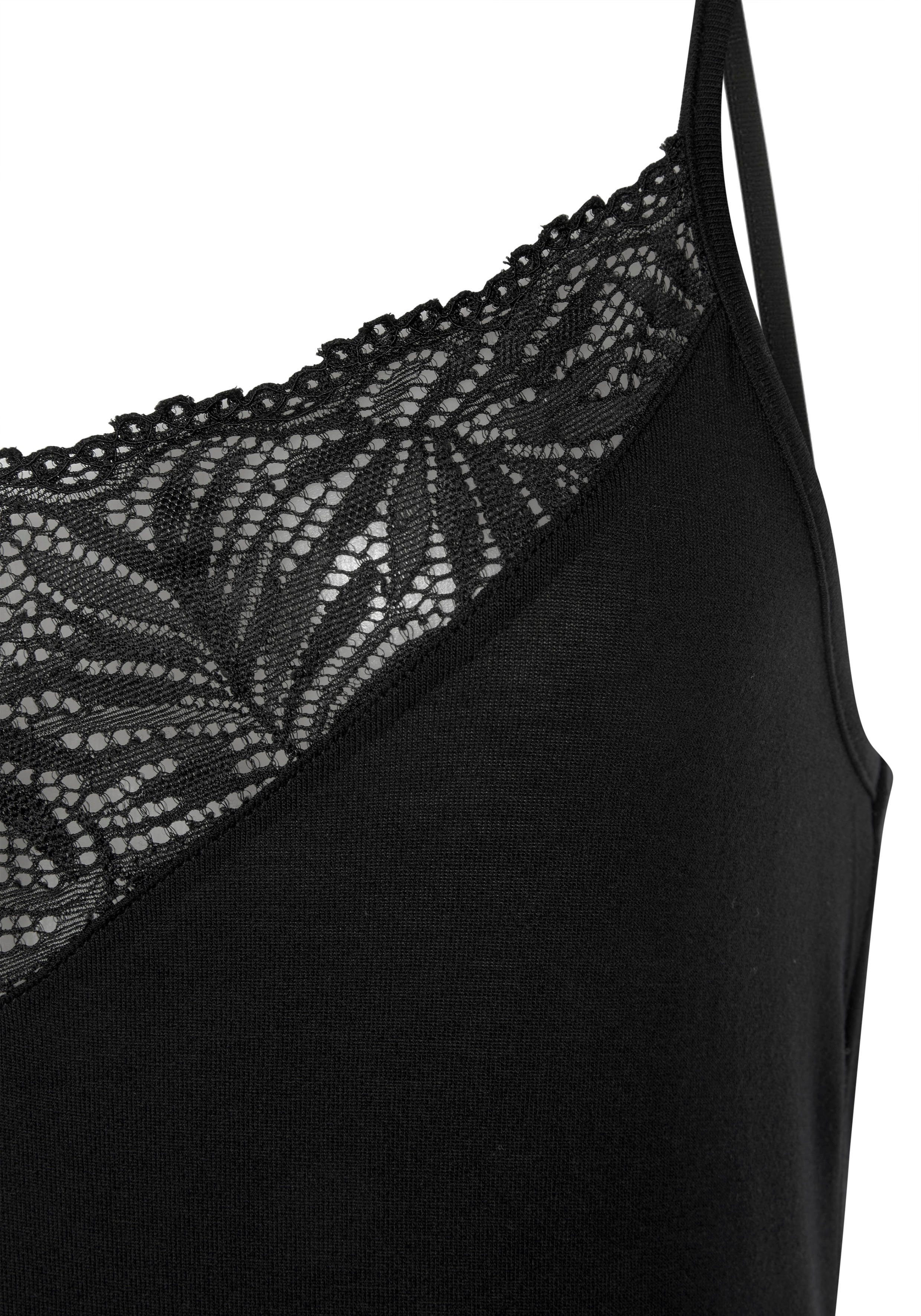 Lascana Negligé met chique kanten details
