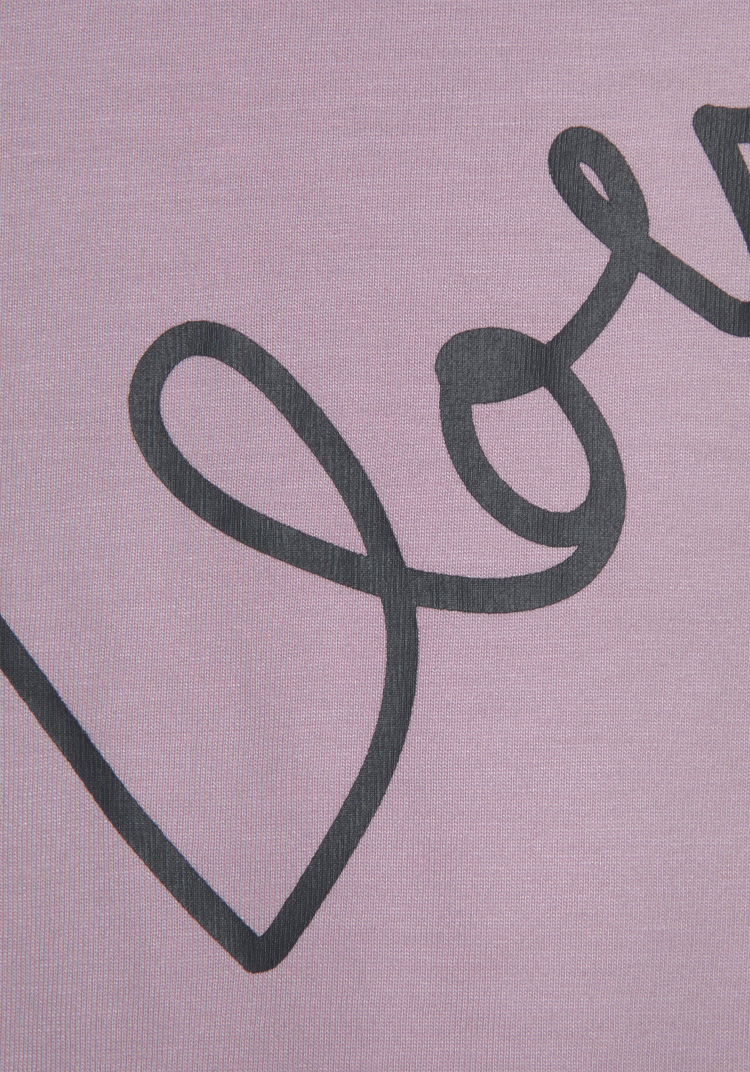 Vivance Dreams Shortama met schattige hartjesprint (set, 2-delig)