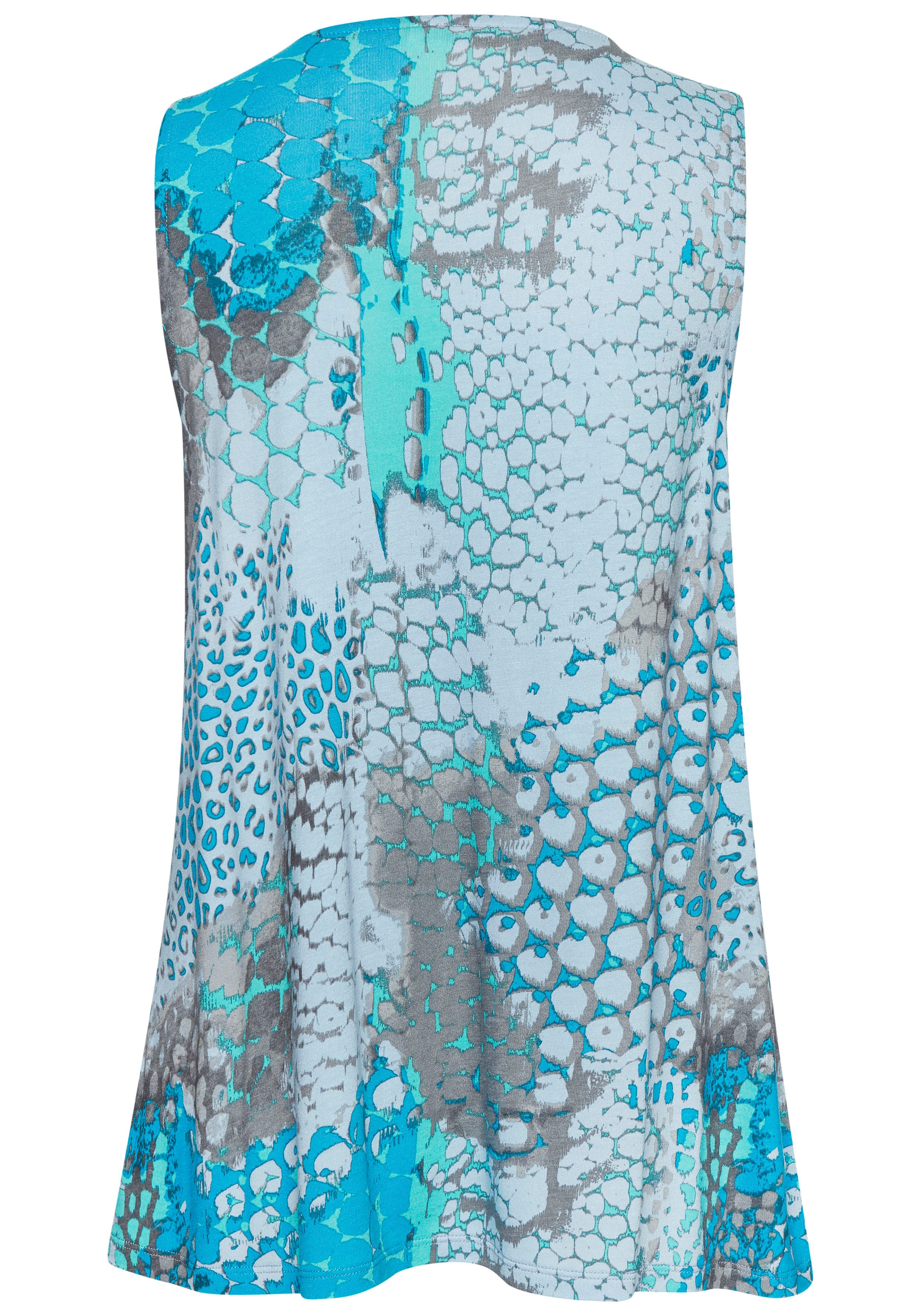 Buffalo Strandtop met animalprint, zomers blousetop met v-hals