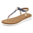 venice beach teenslippers sandalen met modieuze print veganistisch blauw